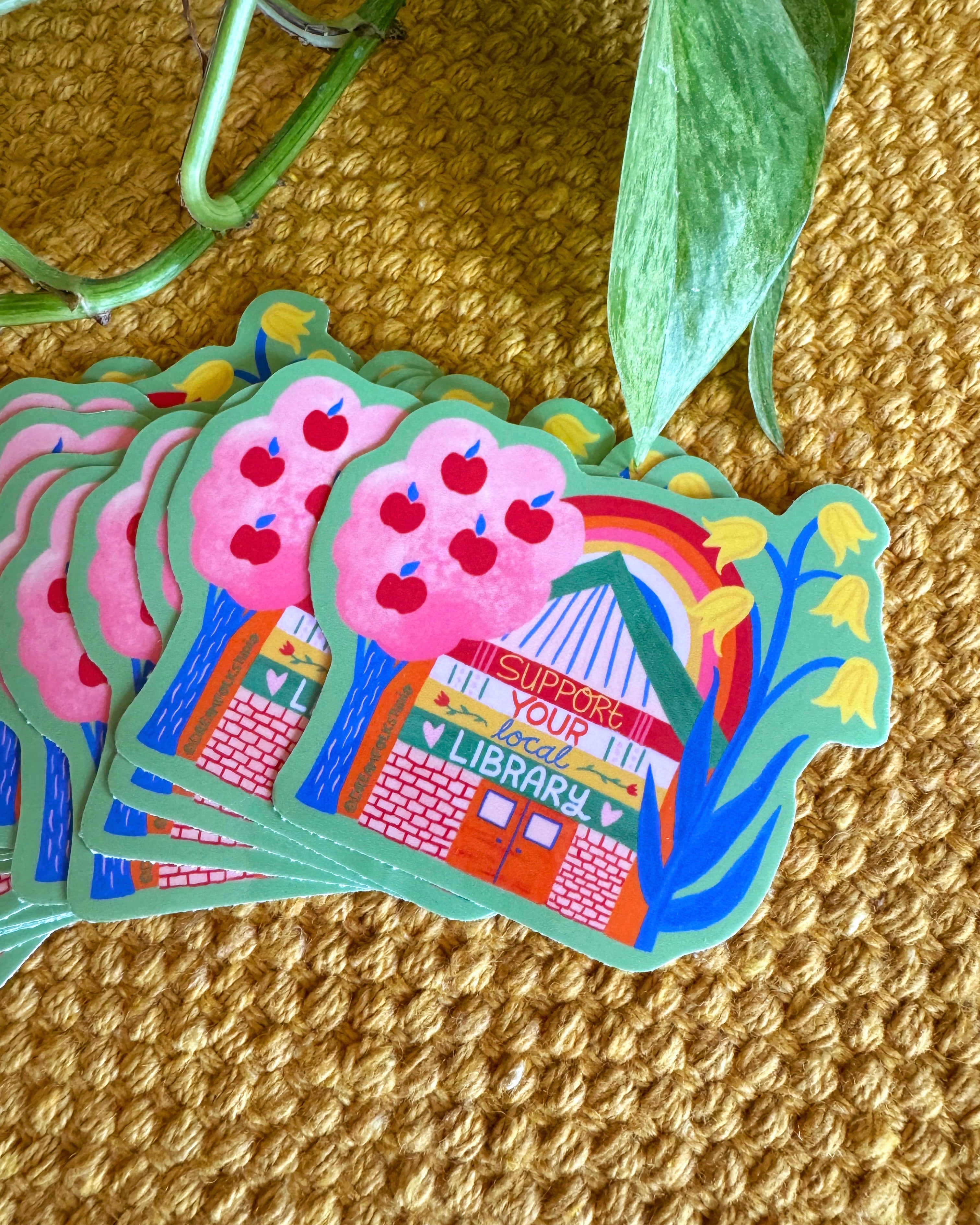 Support Your Local Library Sticker