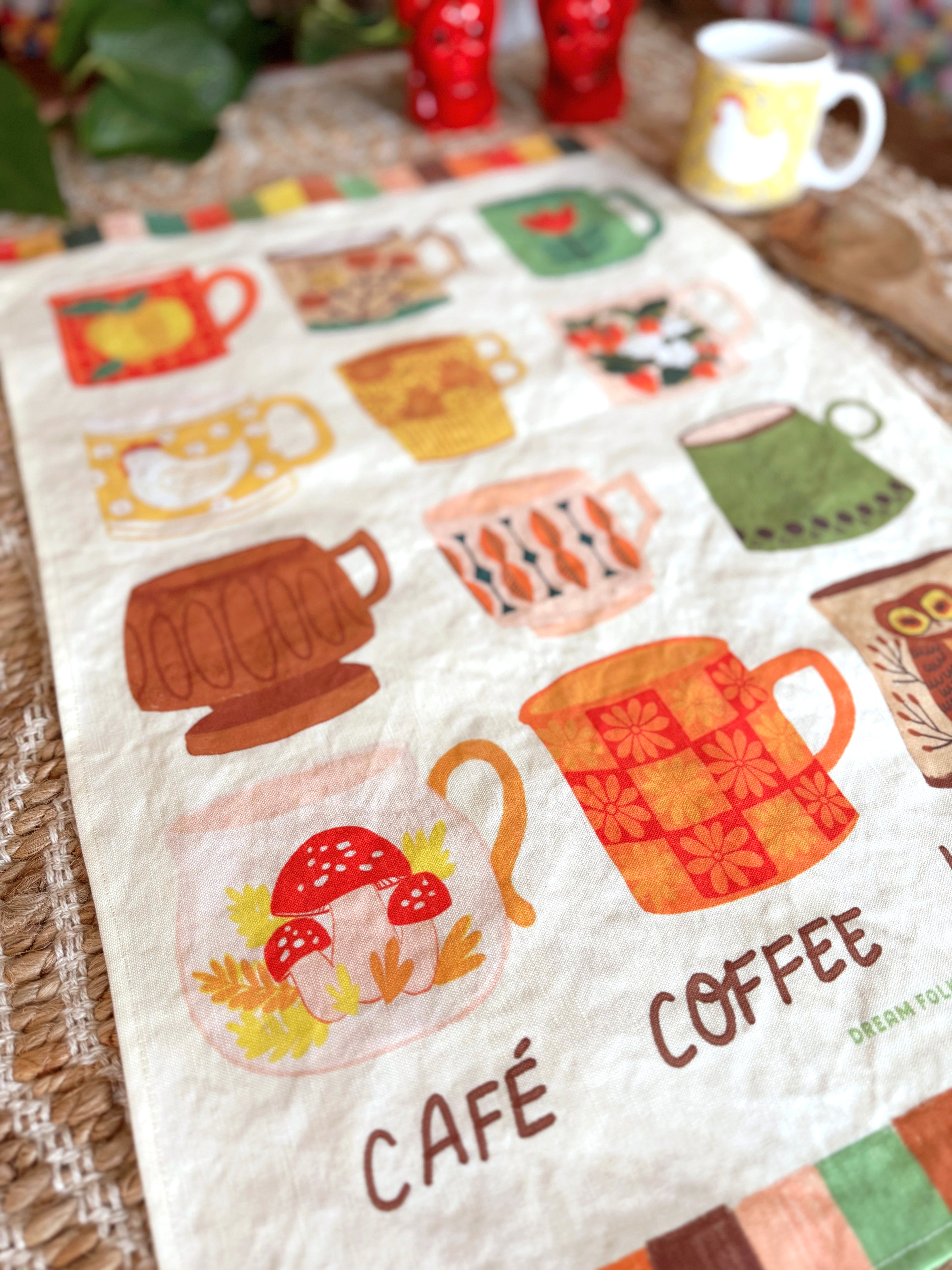 Vintage Things Tea Towel Set of 2