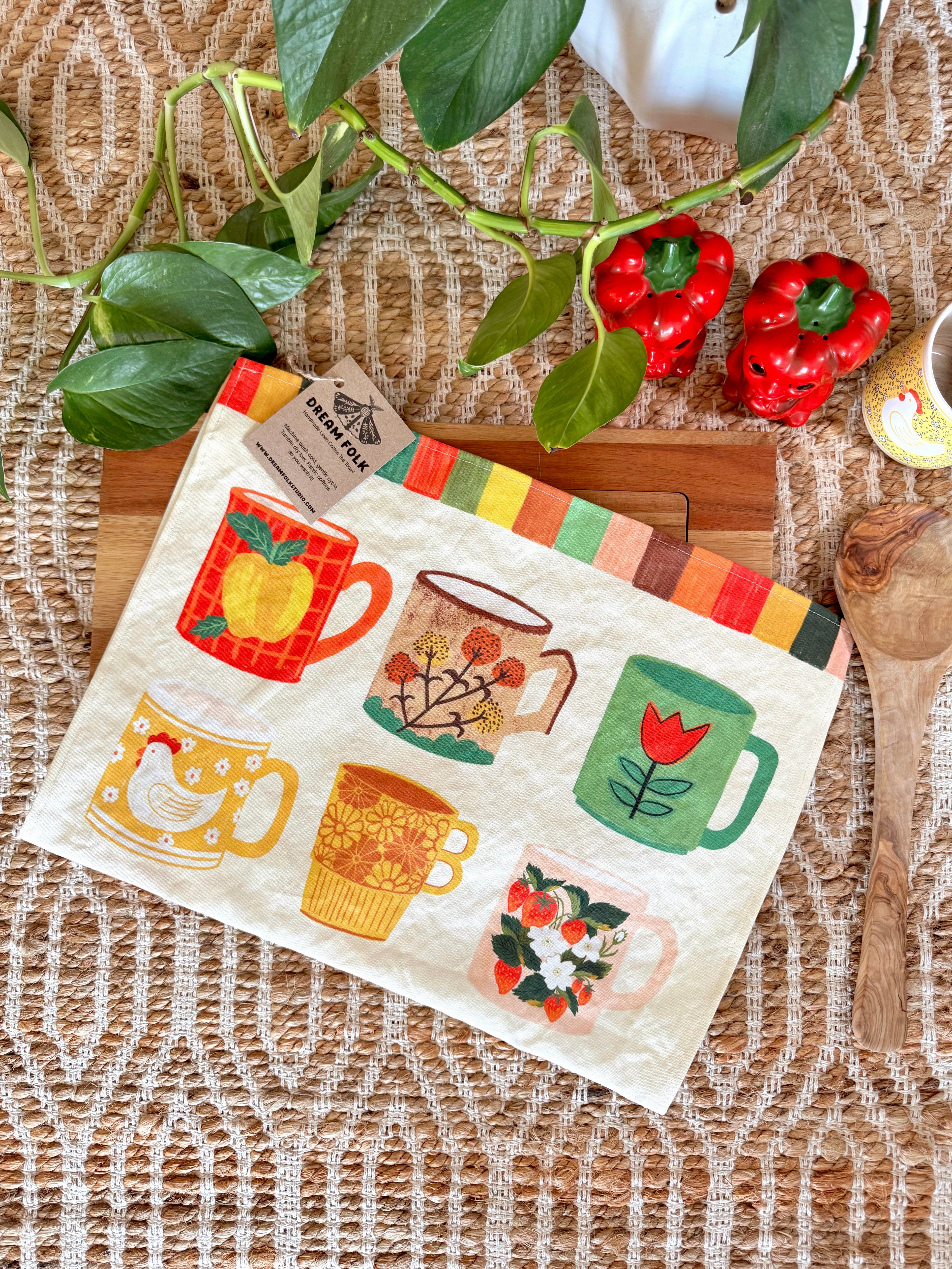 Vintage Things Tea Towel Set of 2