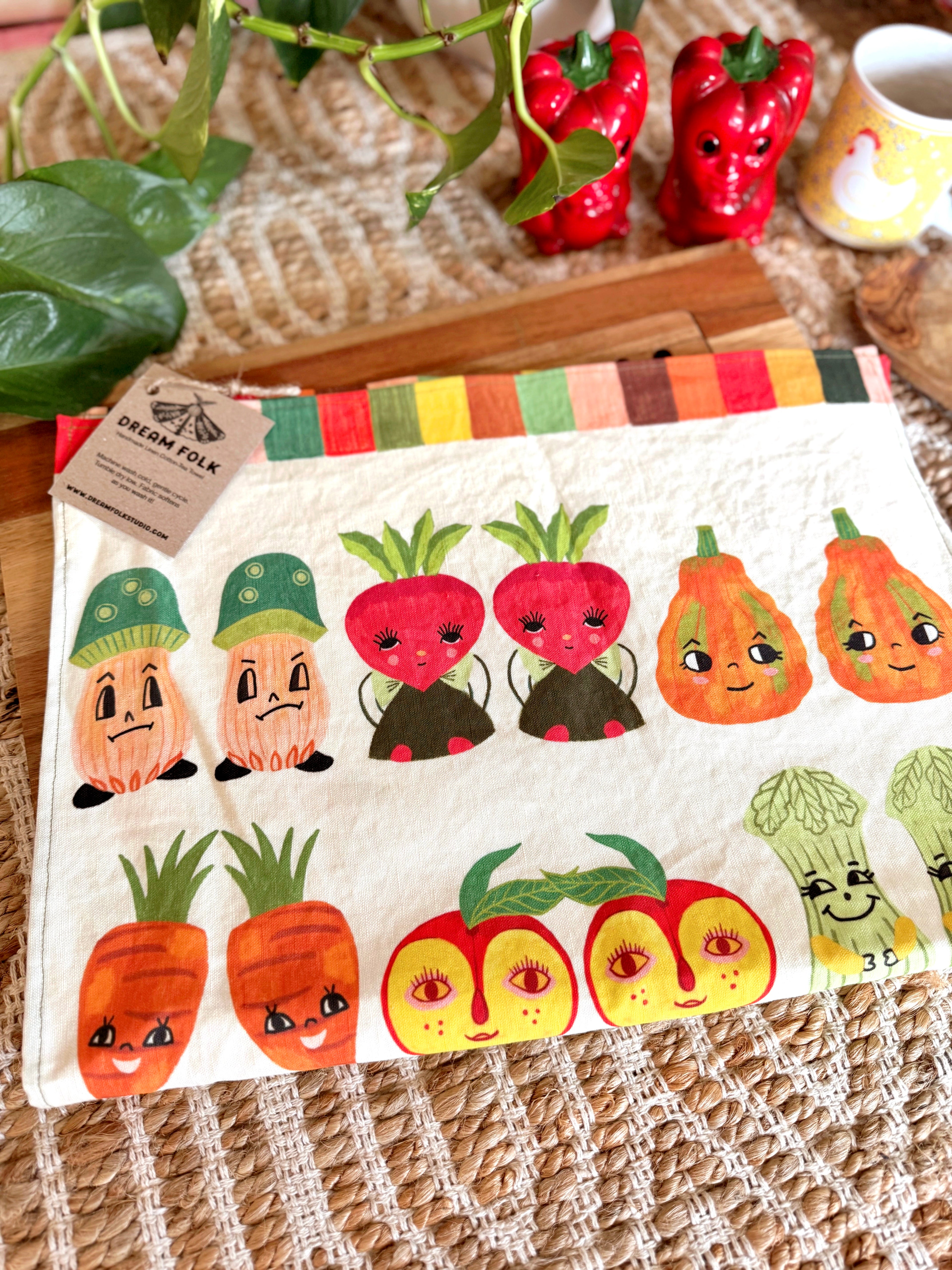 Vintage Things Tea Towel Set of 2