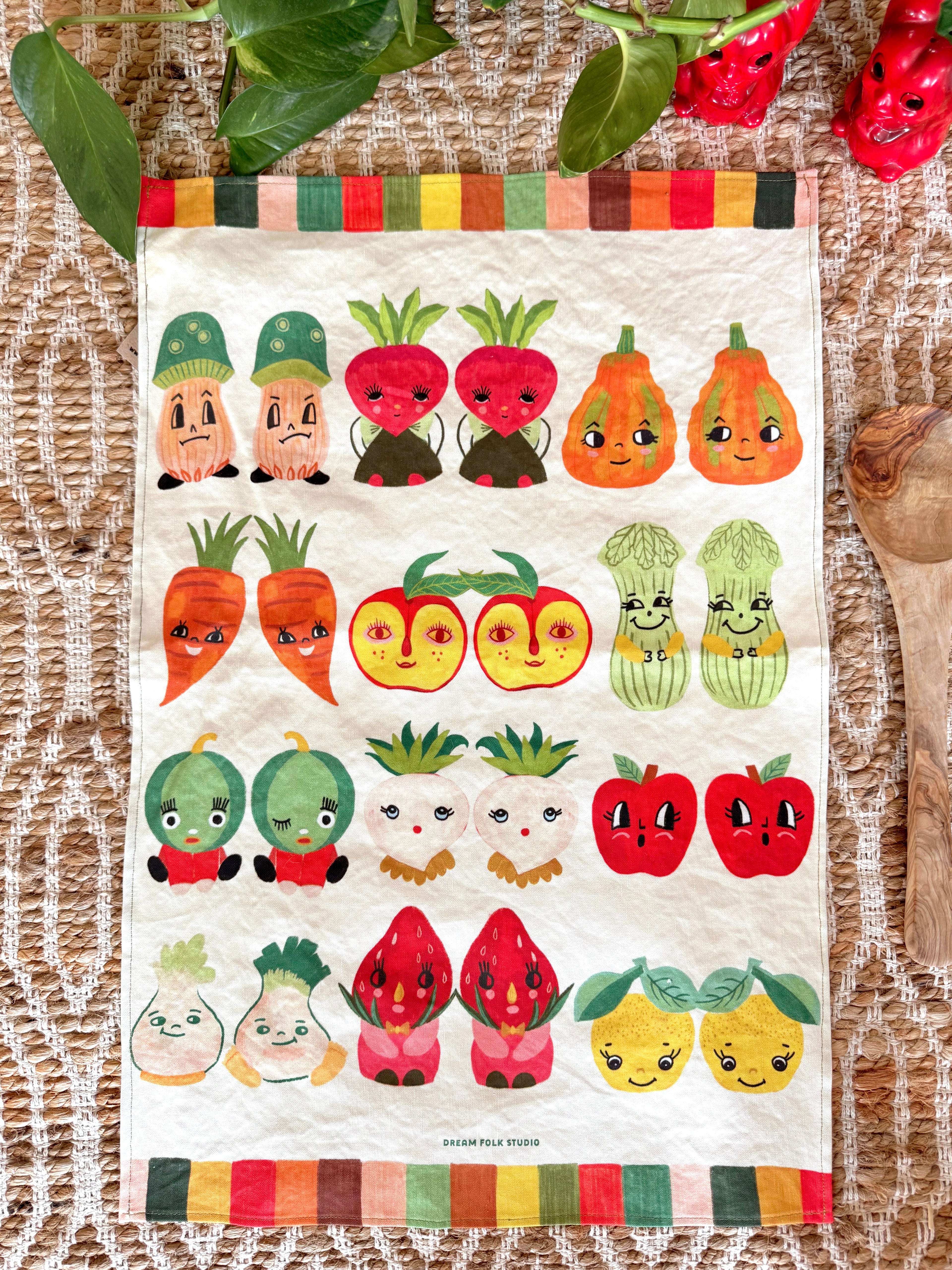 Vintage Things Tea Towel Set of 2