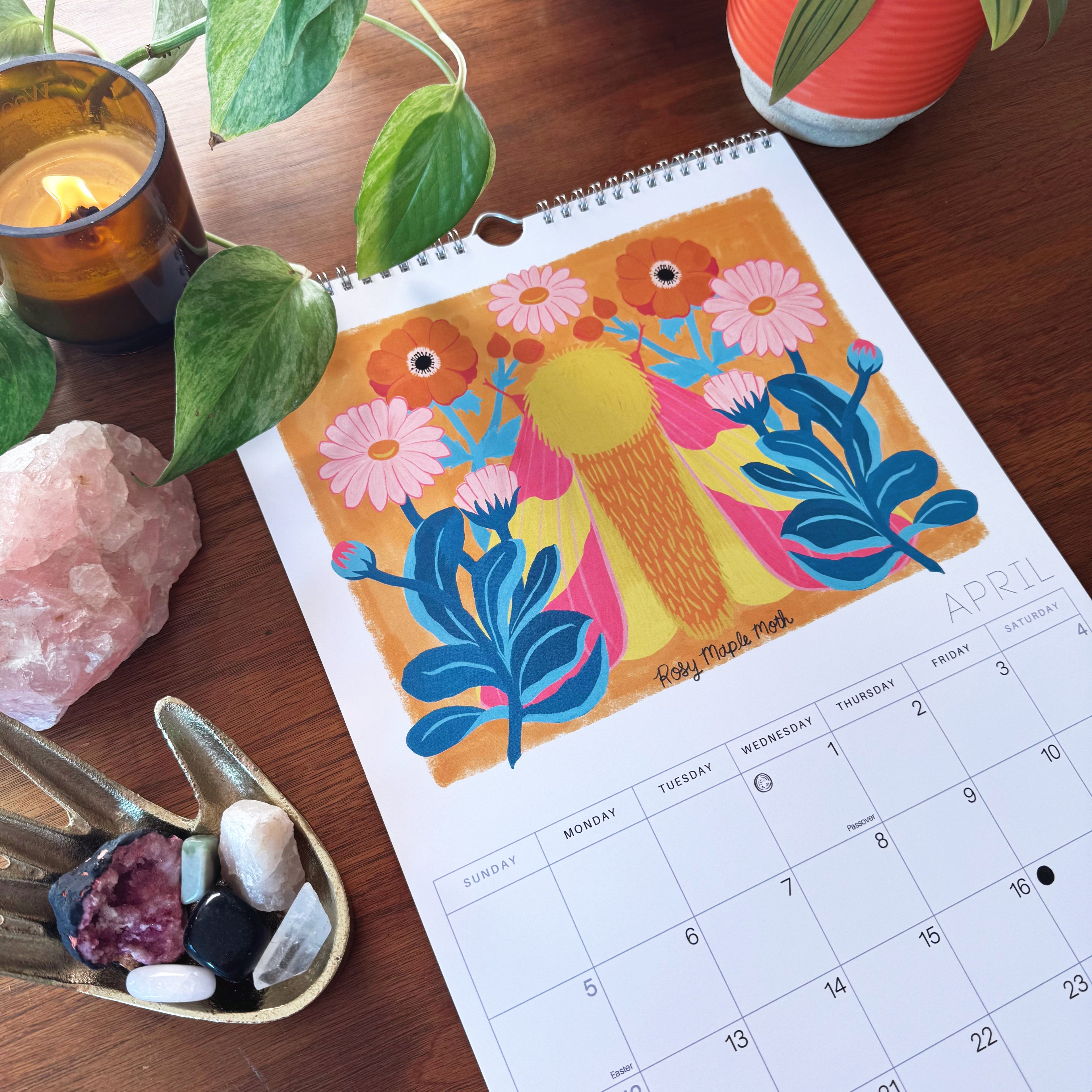 Mystical Moths 2026 Wall calendar