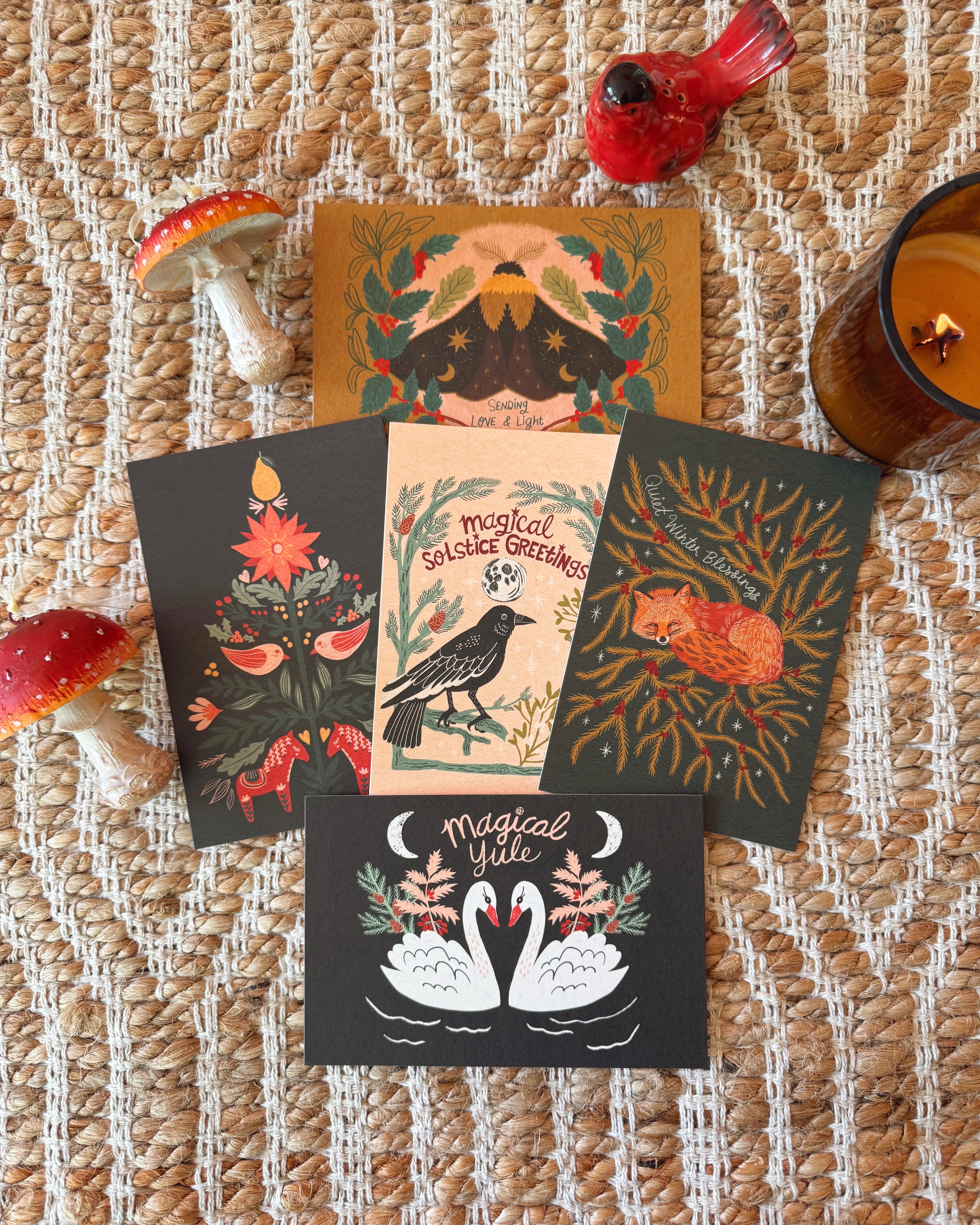 Yule & Winter Solstice Postcard Pack | 10 postcards