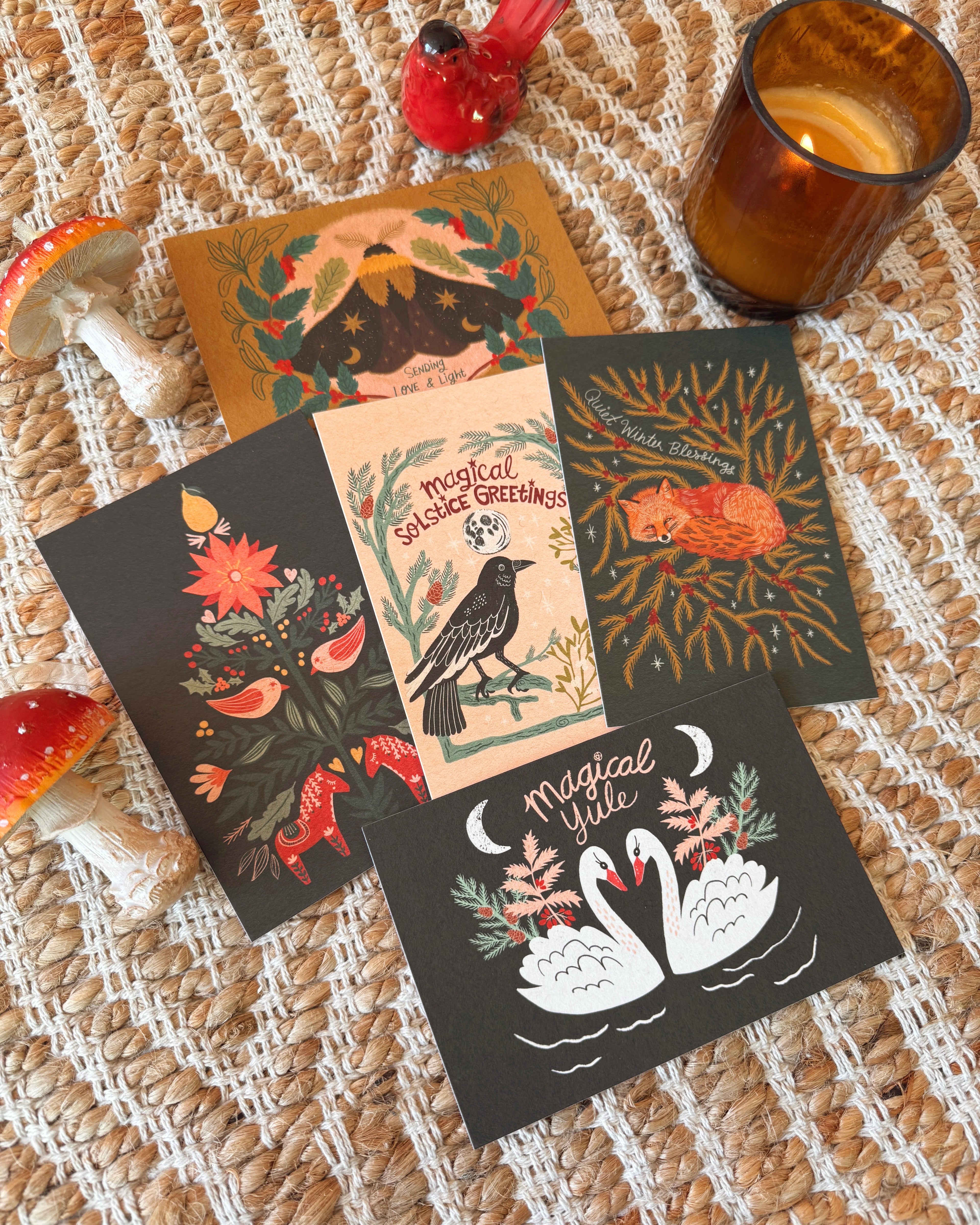 Yule & Winter Solstice Postcard Pack | 10 postcards