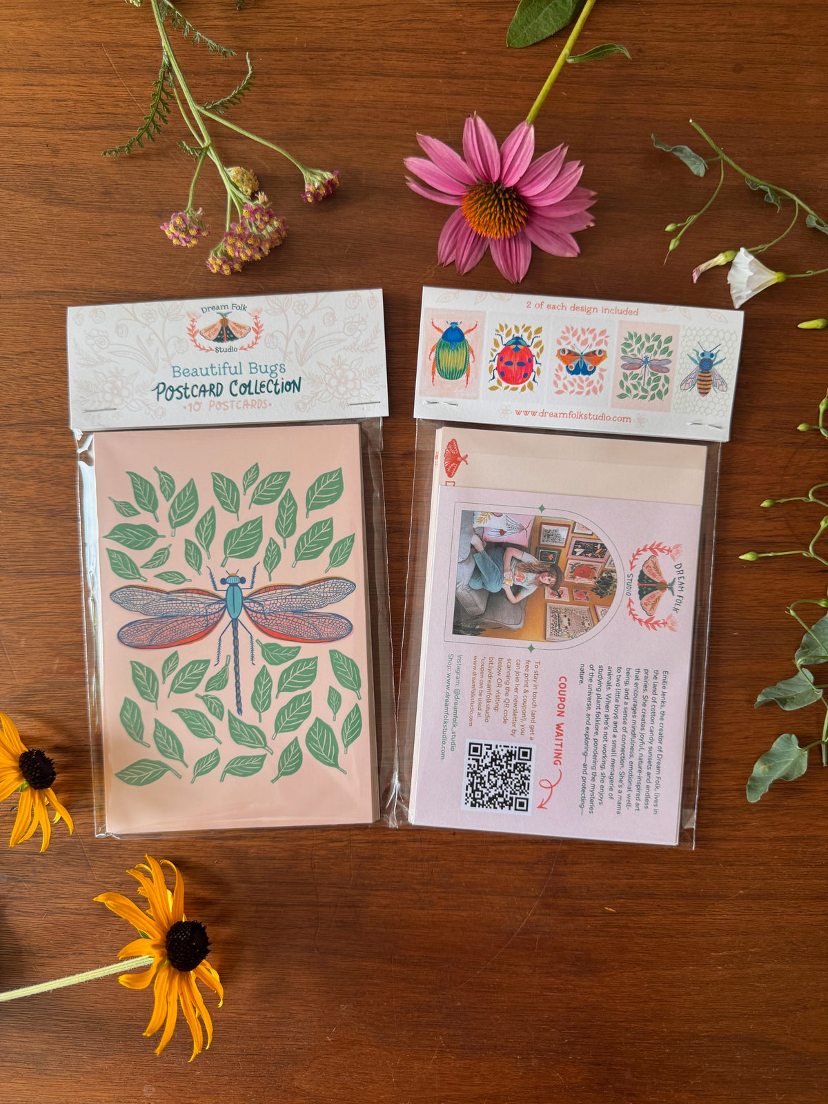 Beautiful Bugs Postcard Collection - Set of 10