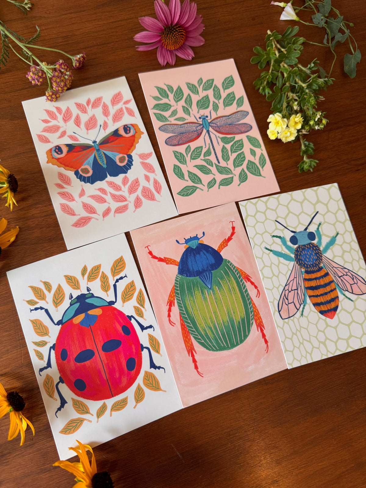 Beautiful Bugs Postcard Collection - Set of 10