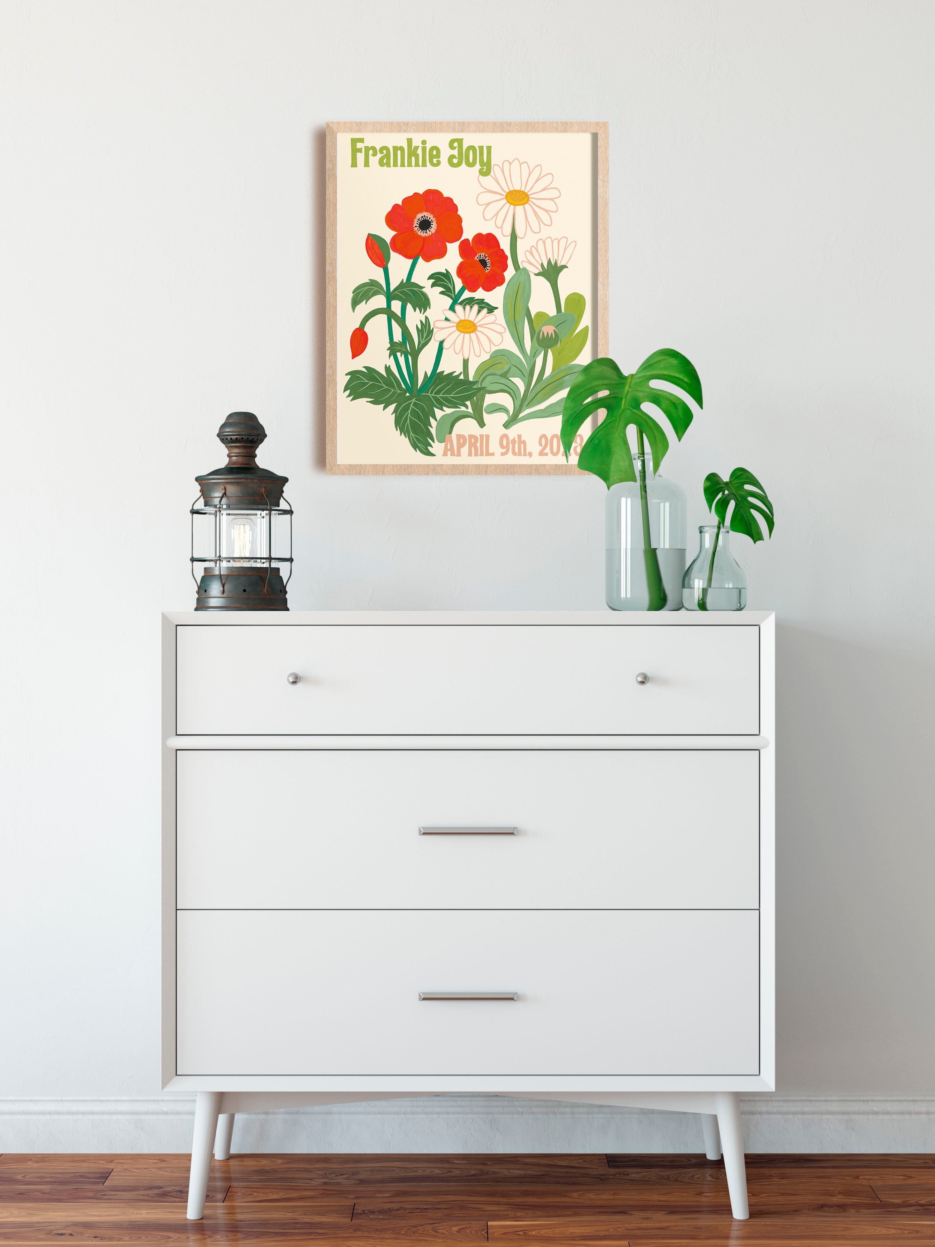 April Birth Flower Art Print