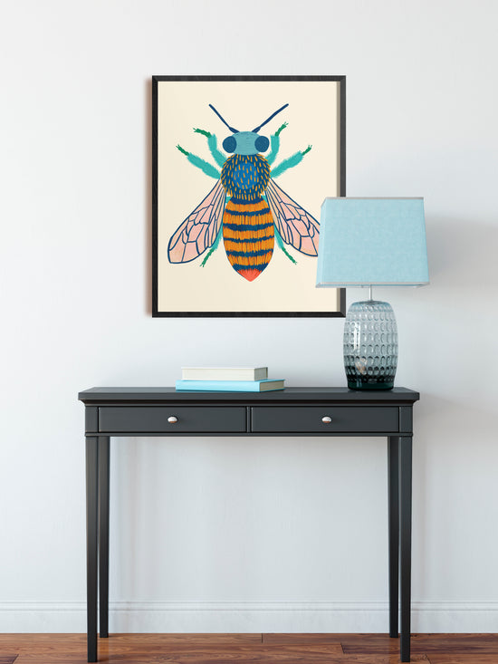 Kaleidoscope Bee  - Art Print