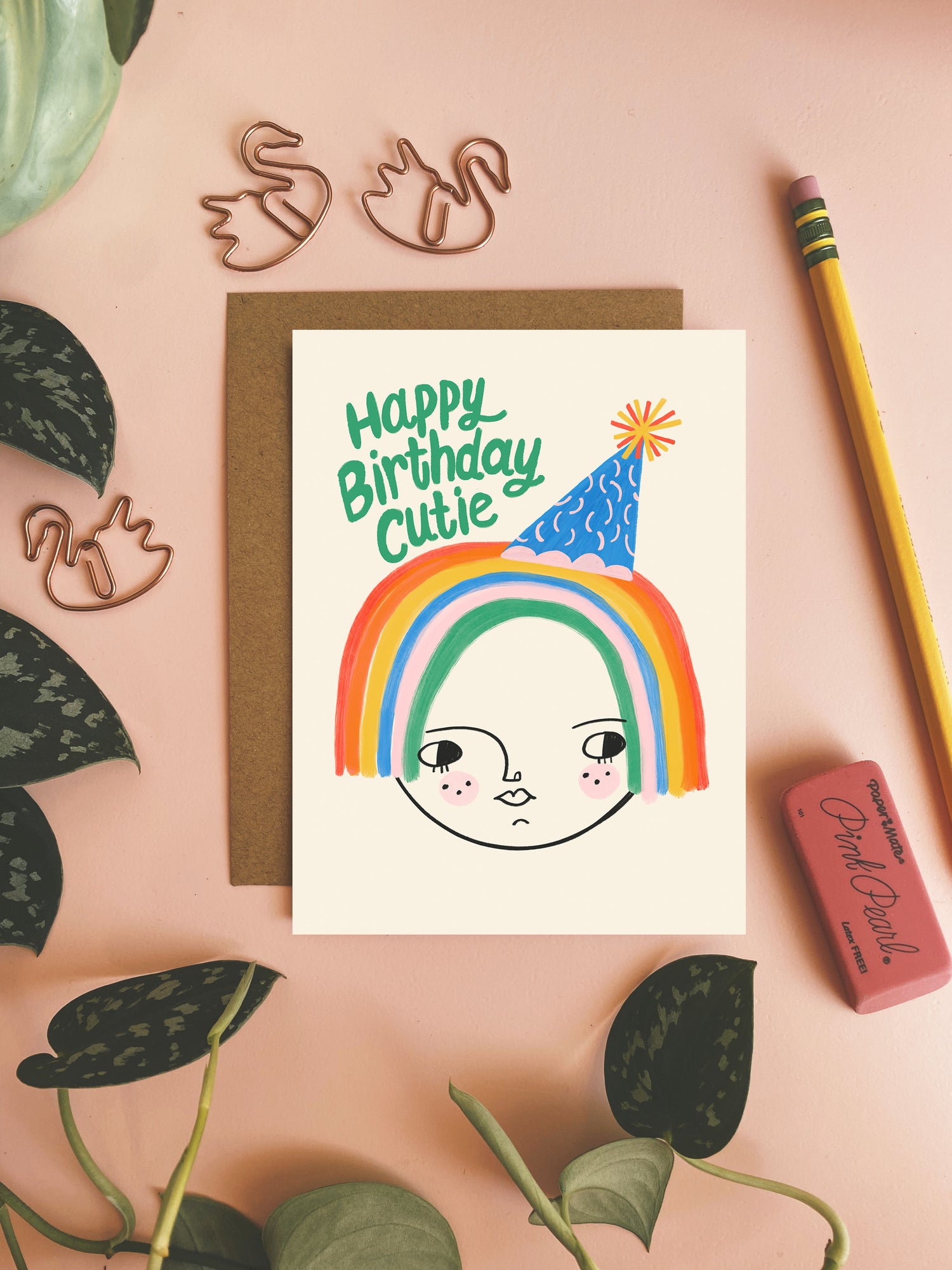 Happy Birthday Cutie - Birthday Card