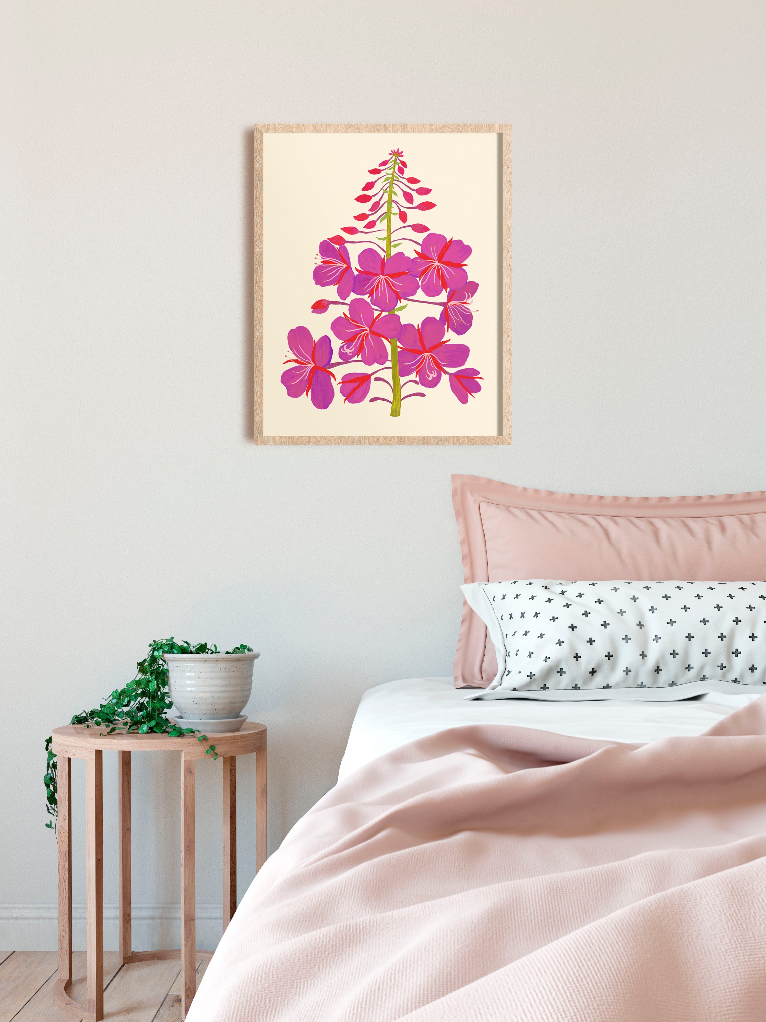 Fireweed Art Print - Pacific Northwest Wildflowers