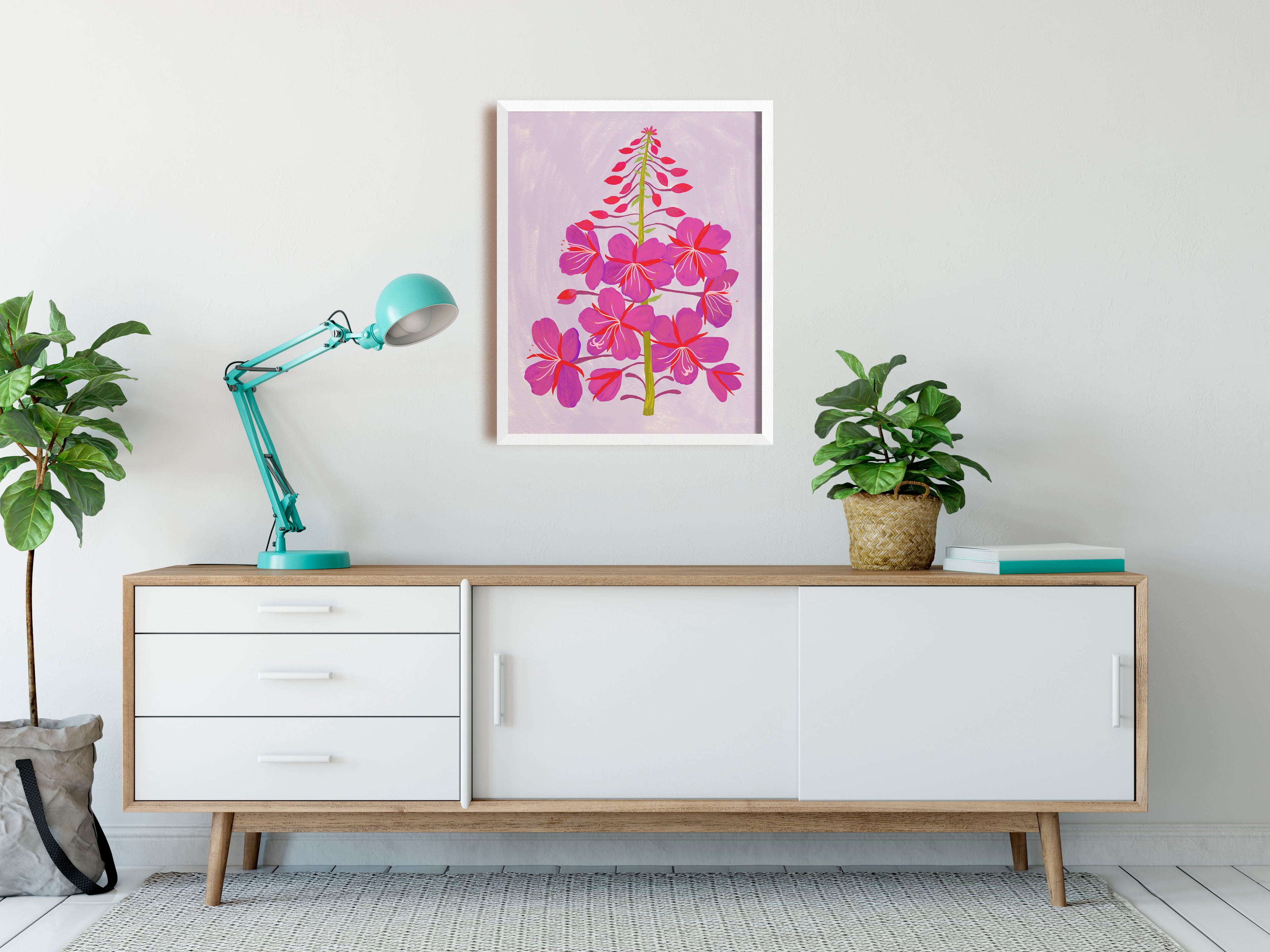 Fireweed Art Print - Pacific Northwest Wildflowers