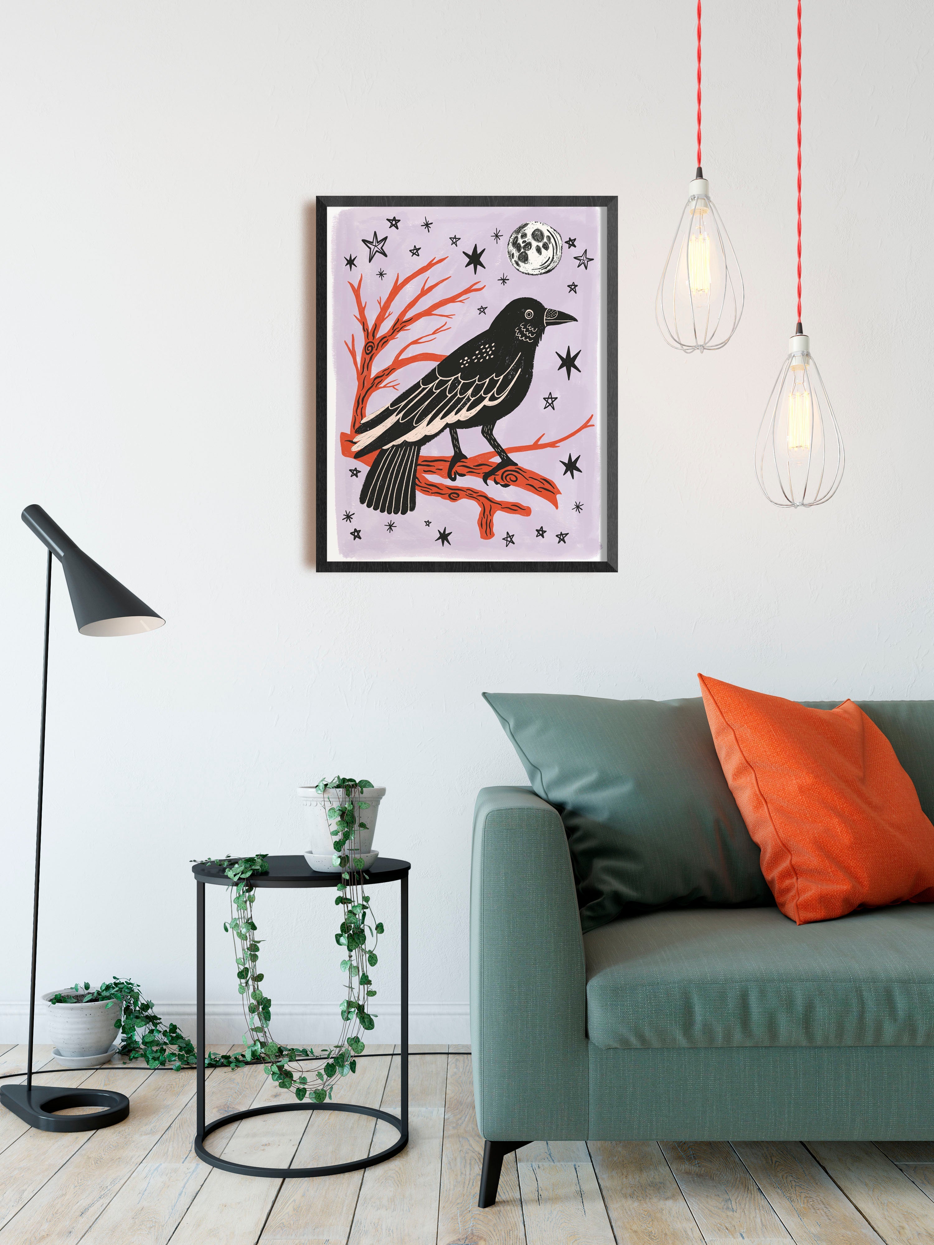 Creepy Cute Spider Halloween Art Print