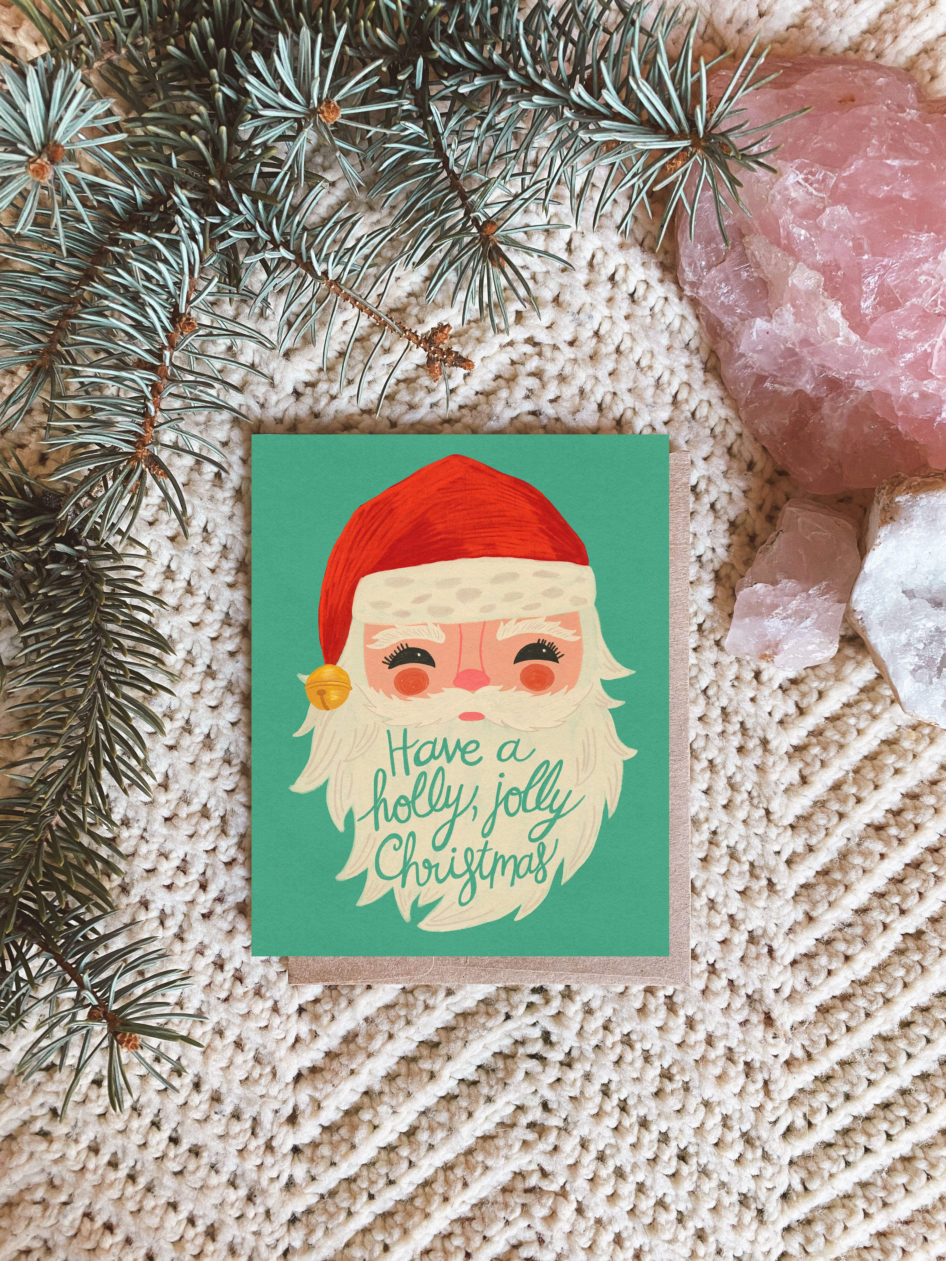 Retro Santa Notecard | Set