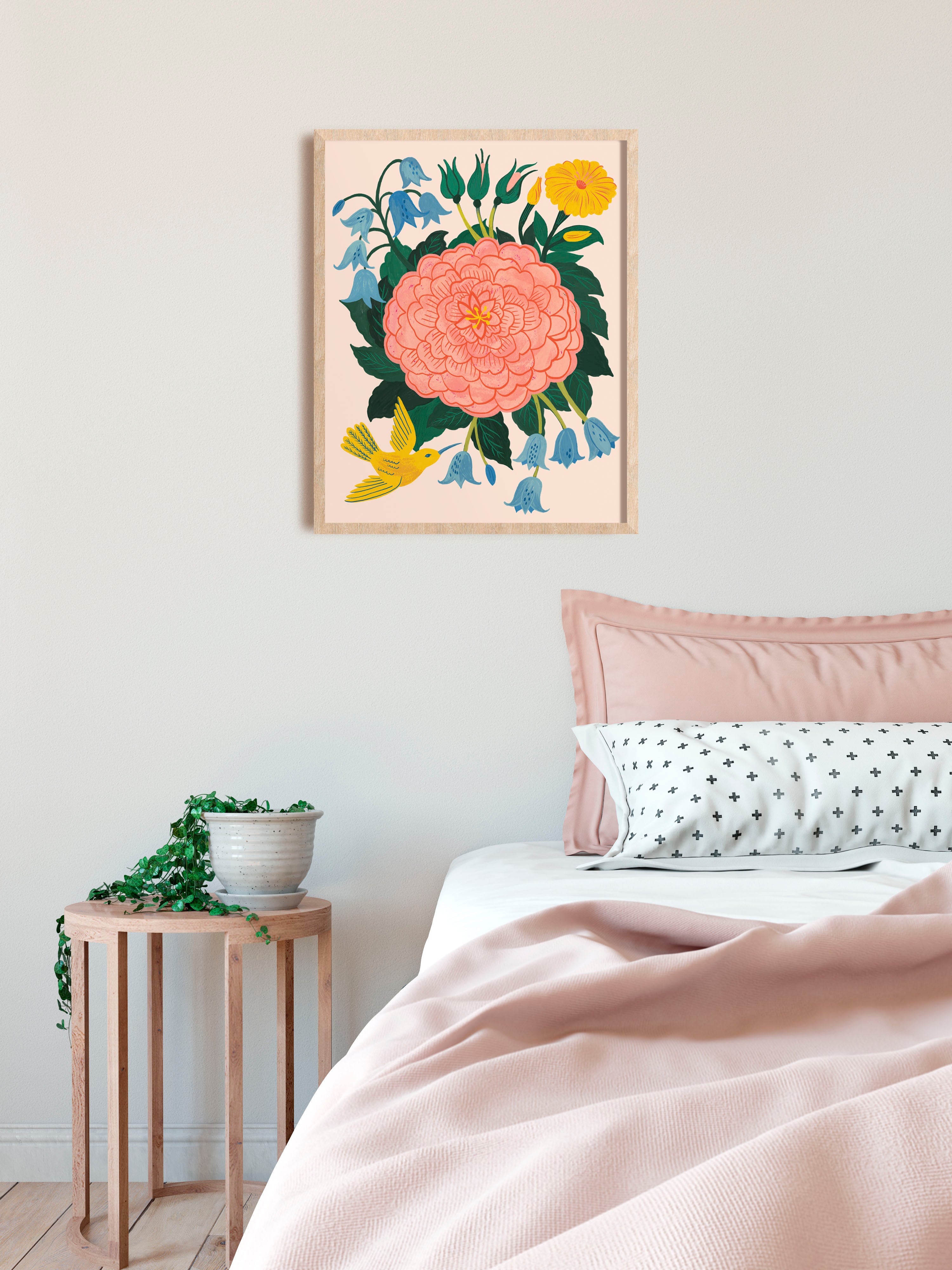 Hummingbird Garden - Art Print