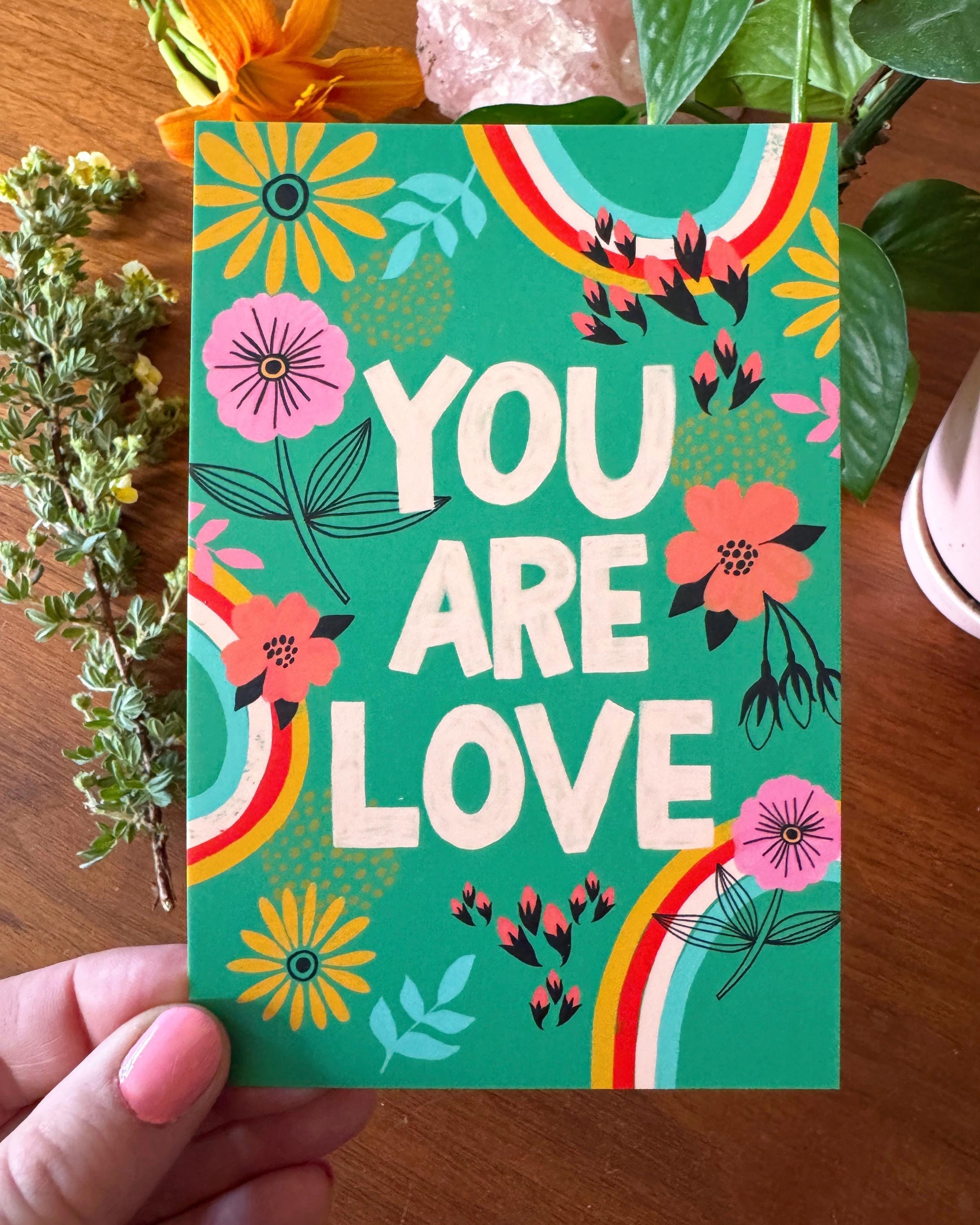 Positive Affirmation Cards, Encouragement Gift, Inspirational Quote Art Set