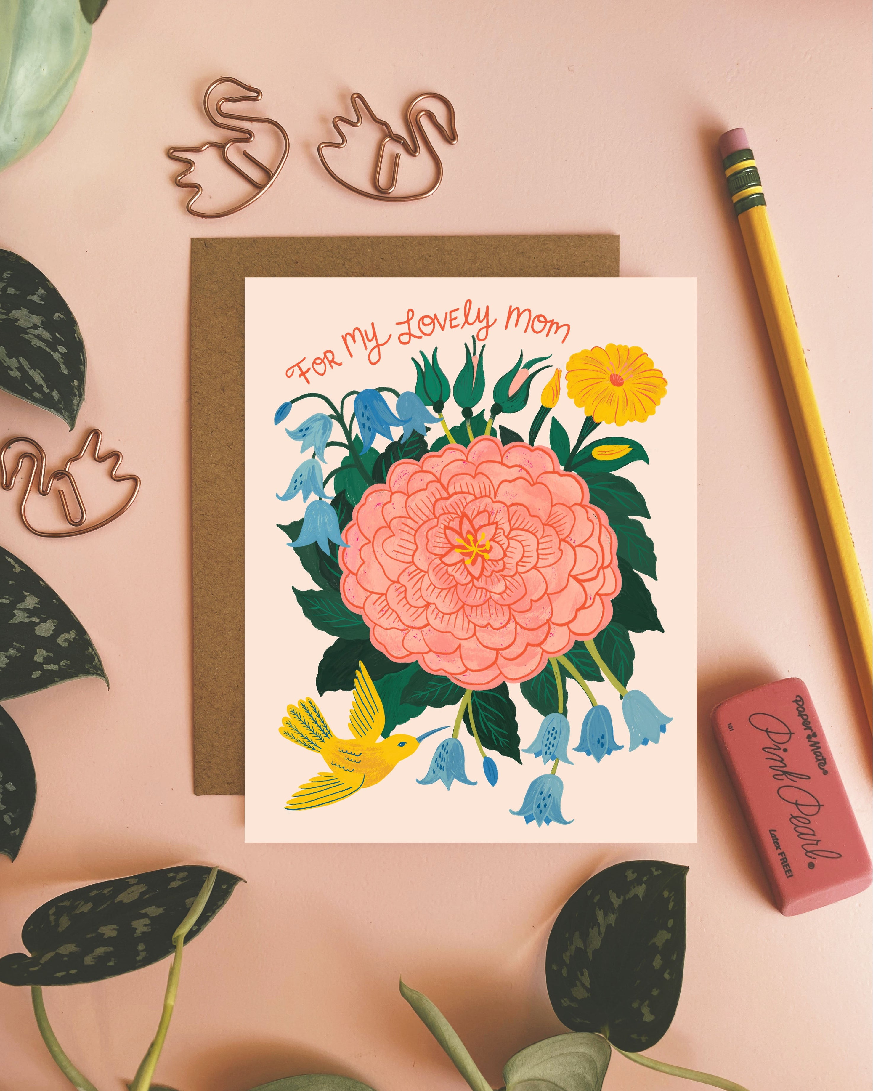For My Lovely Mom - Greeting Card