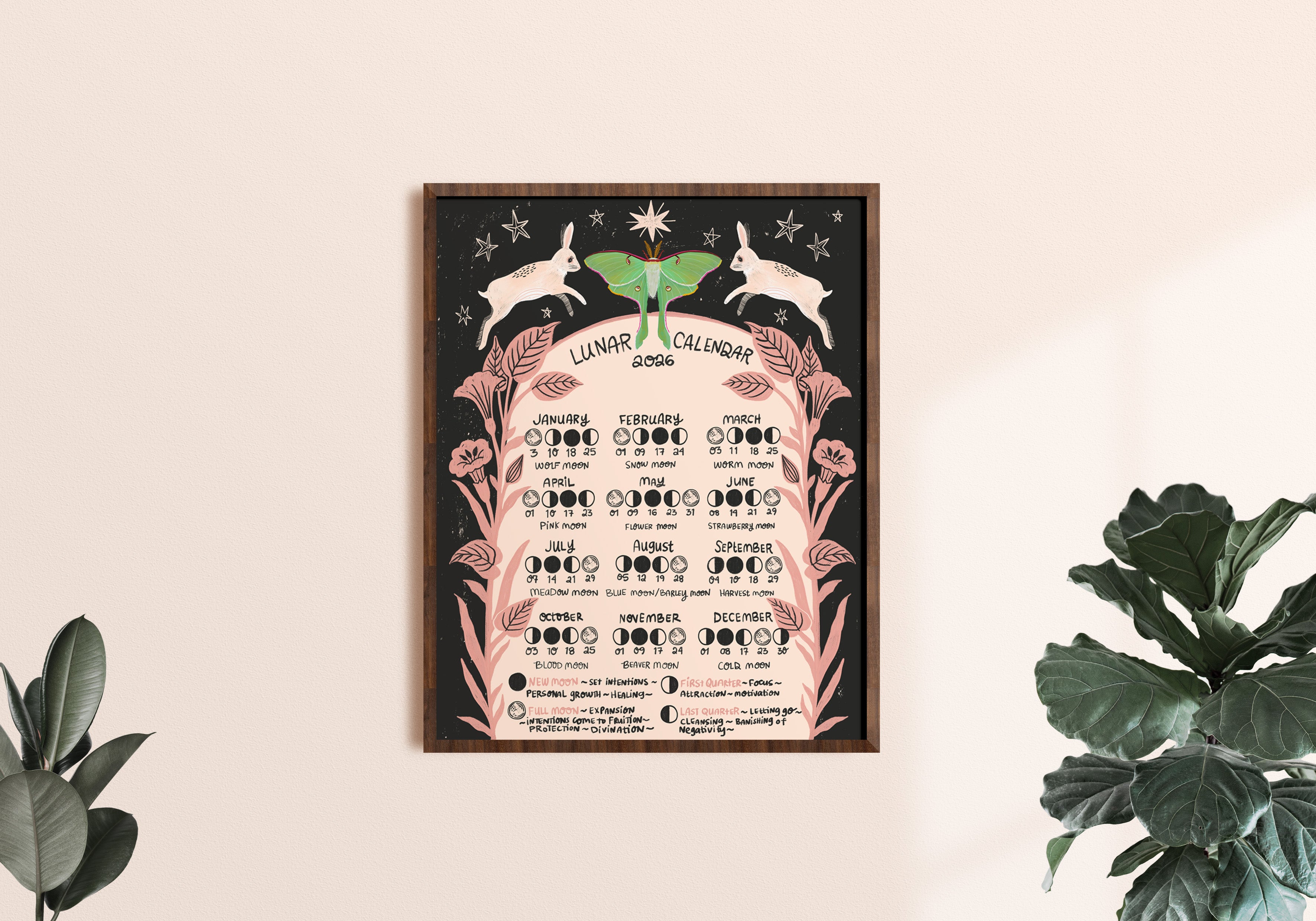 2026 Lunar Calendar - Art Print