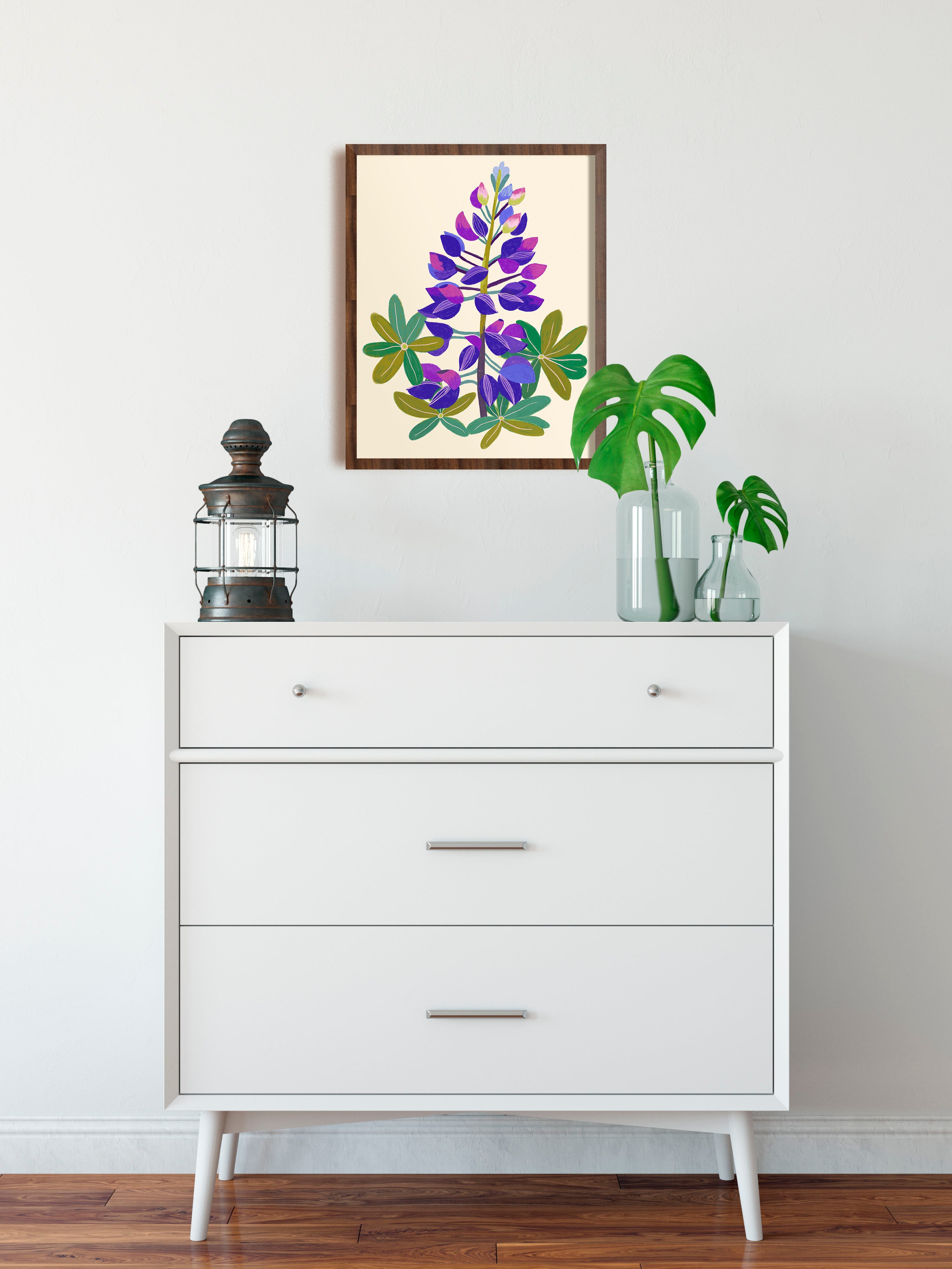 Lupine Art Print - Pacific Northwest Wildflowers