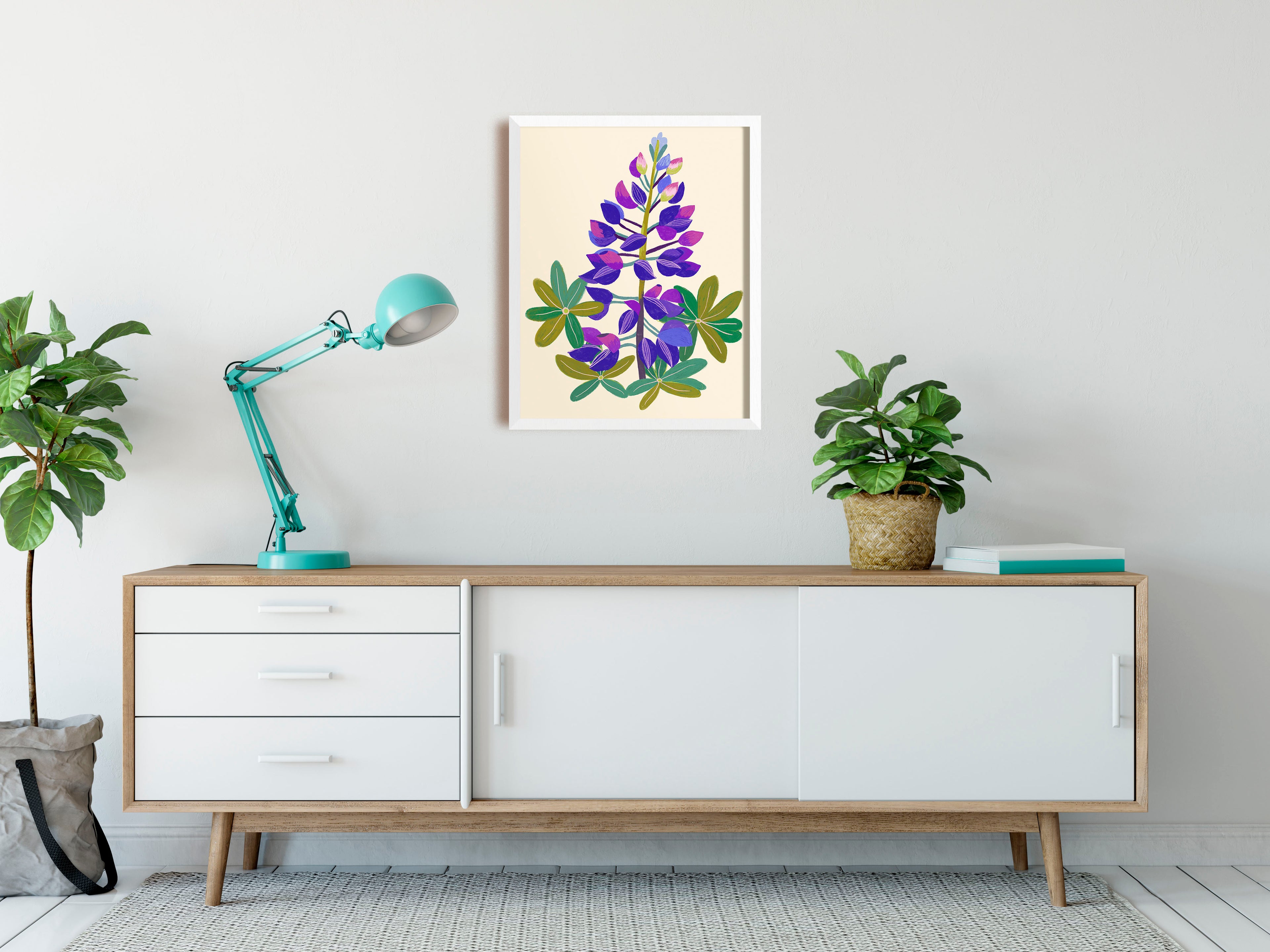 Lupine Art Print - Pacific Northwest Wildflowers