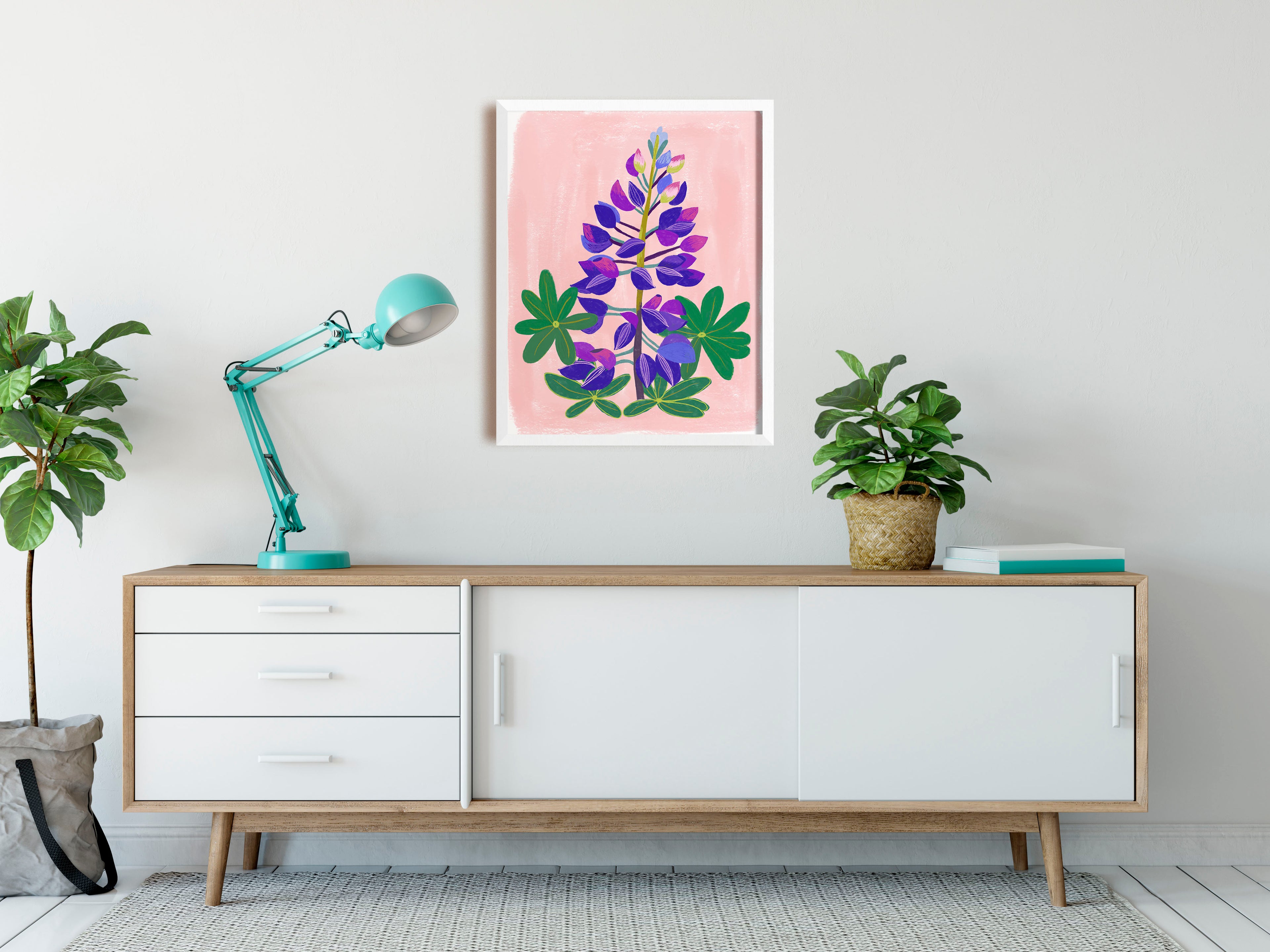 Lupine Art Print - Pacific Northwest Wildflowers