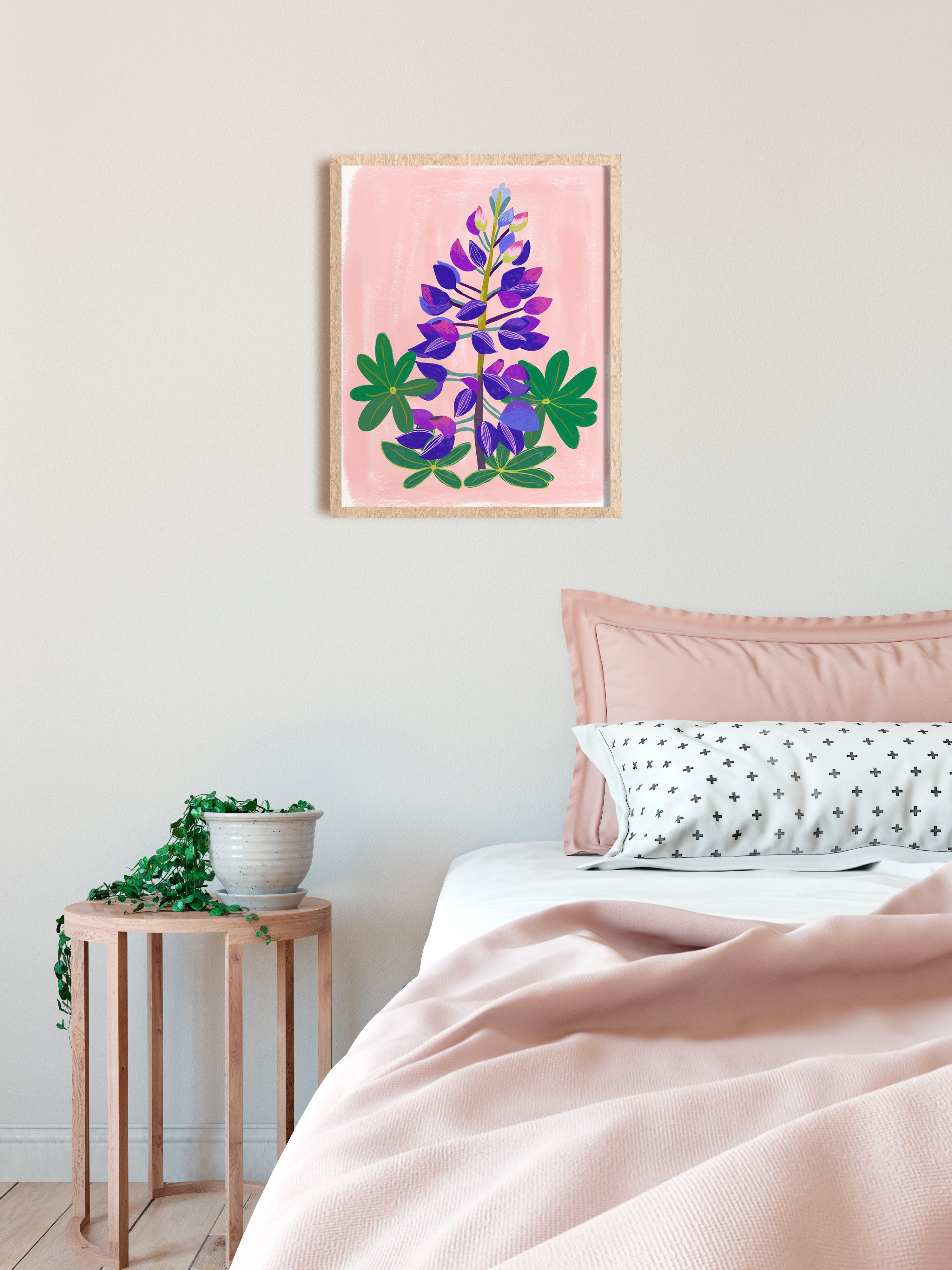 Lupine Art Print - Pacific Northwest Wildflowers