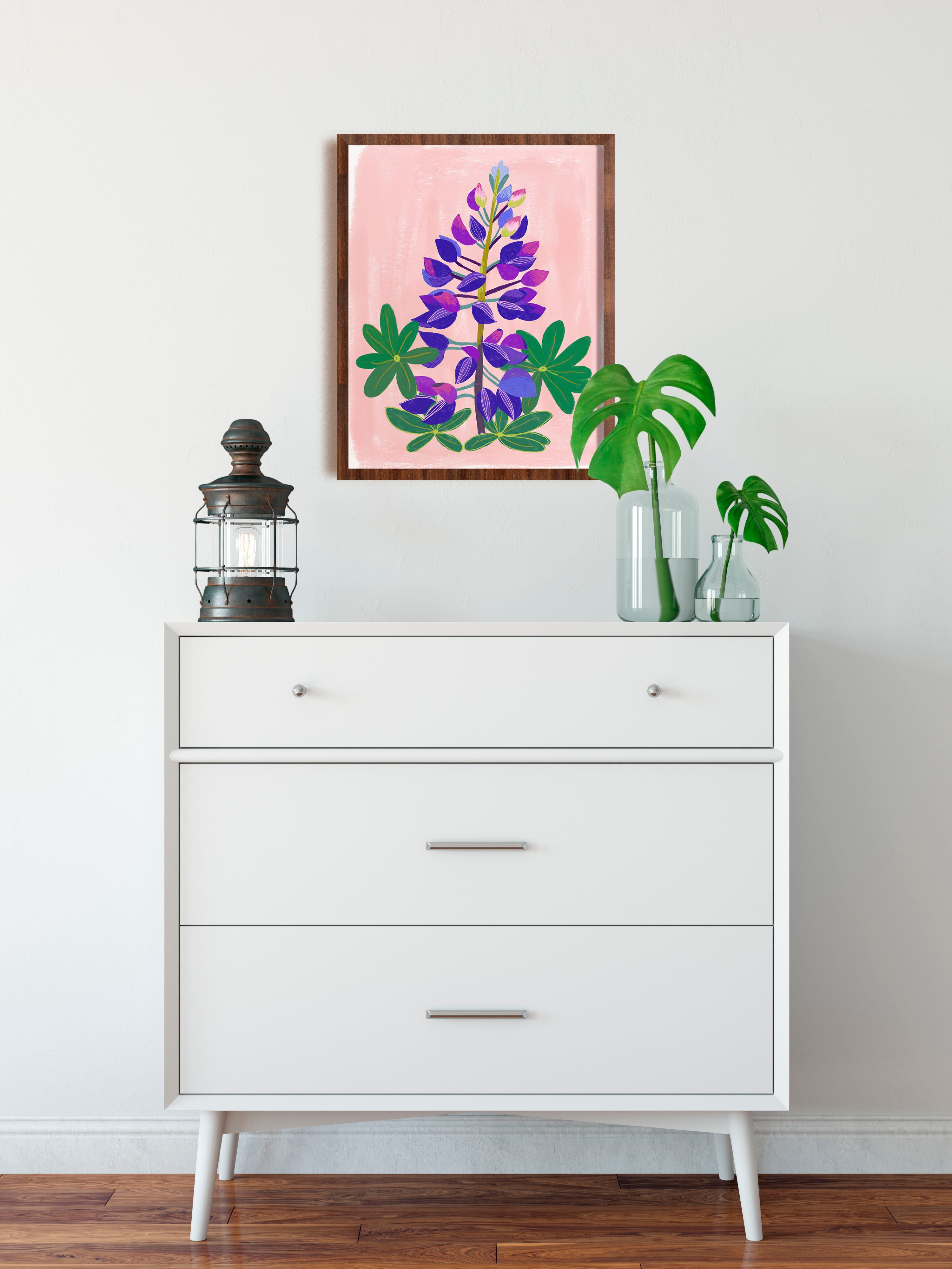 Lupine Art Print - Pacific Northwest Wildflowers