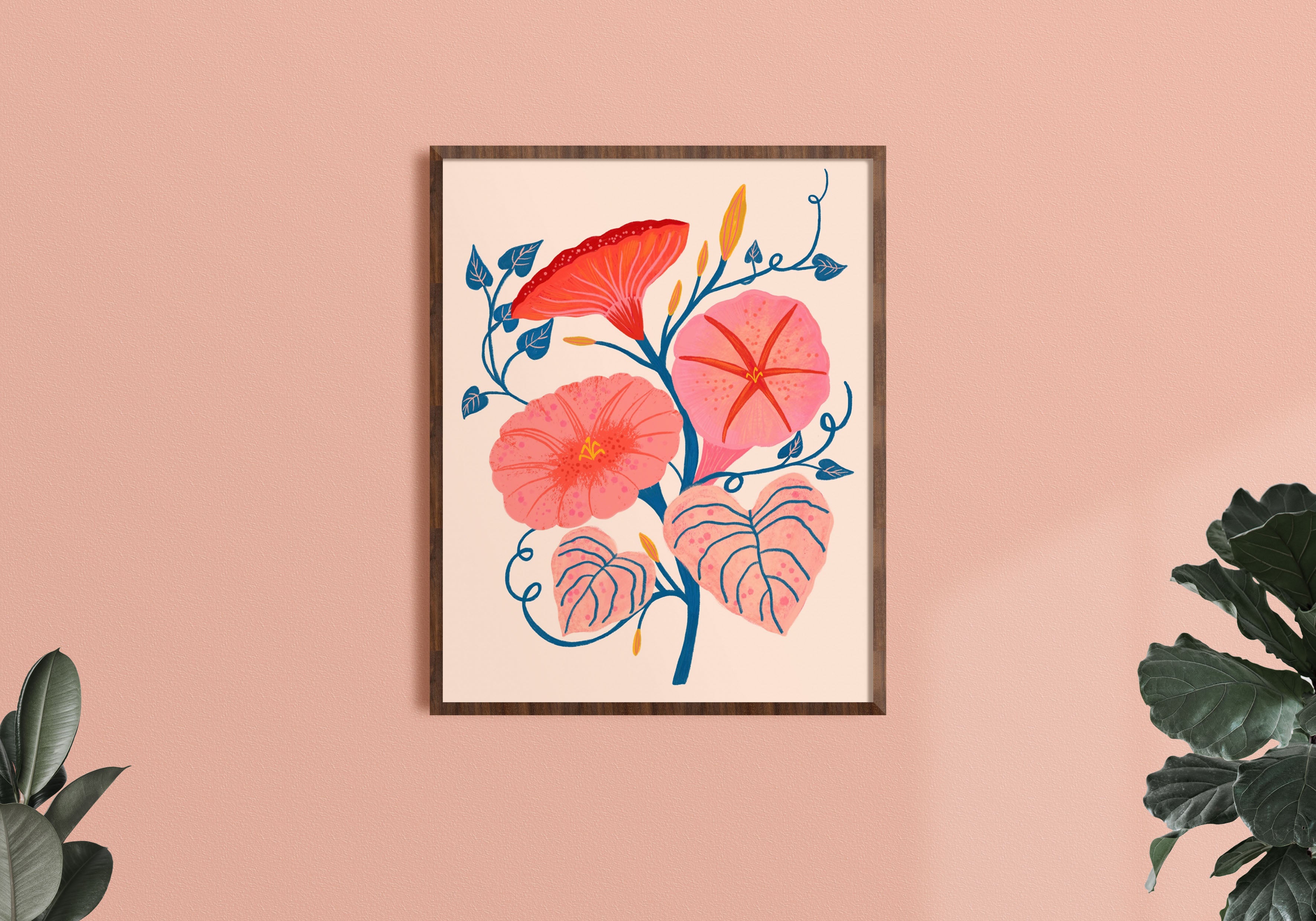 Morning Glories - Art Print