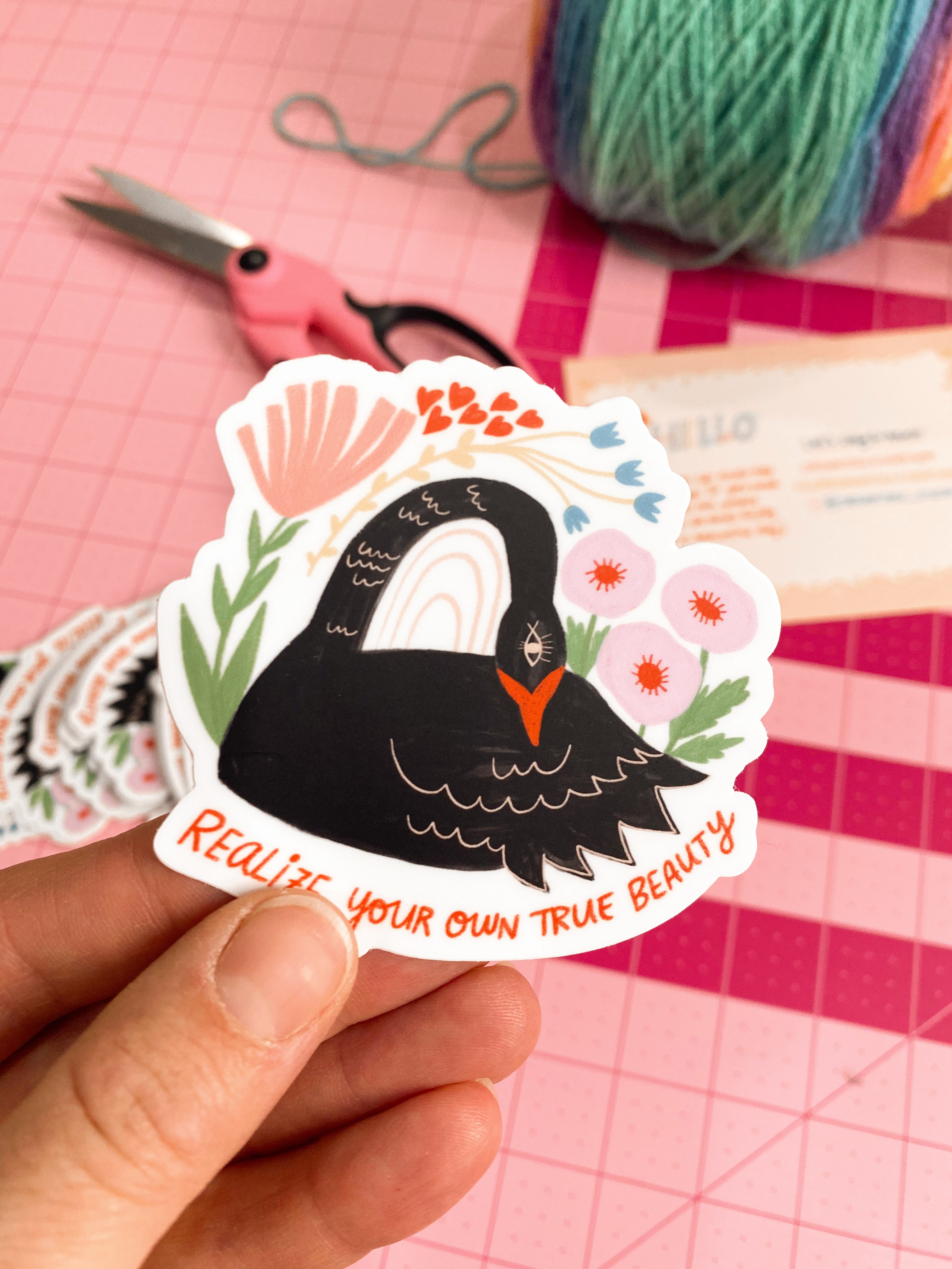 Realize Your Own True Beauty Sticker