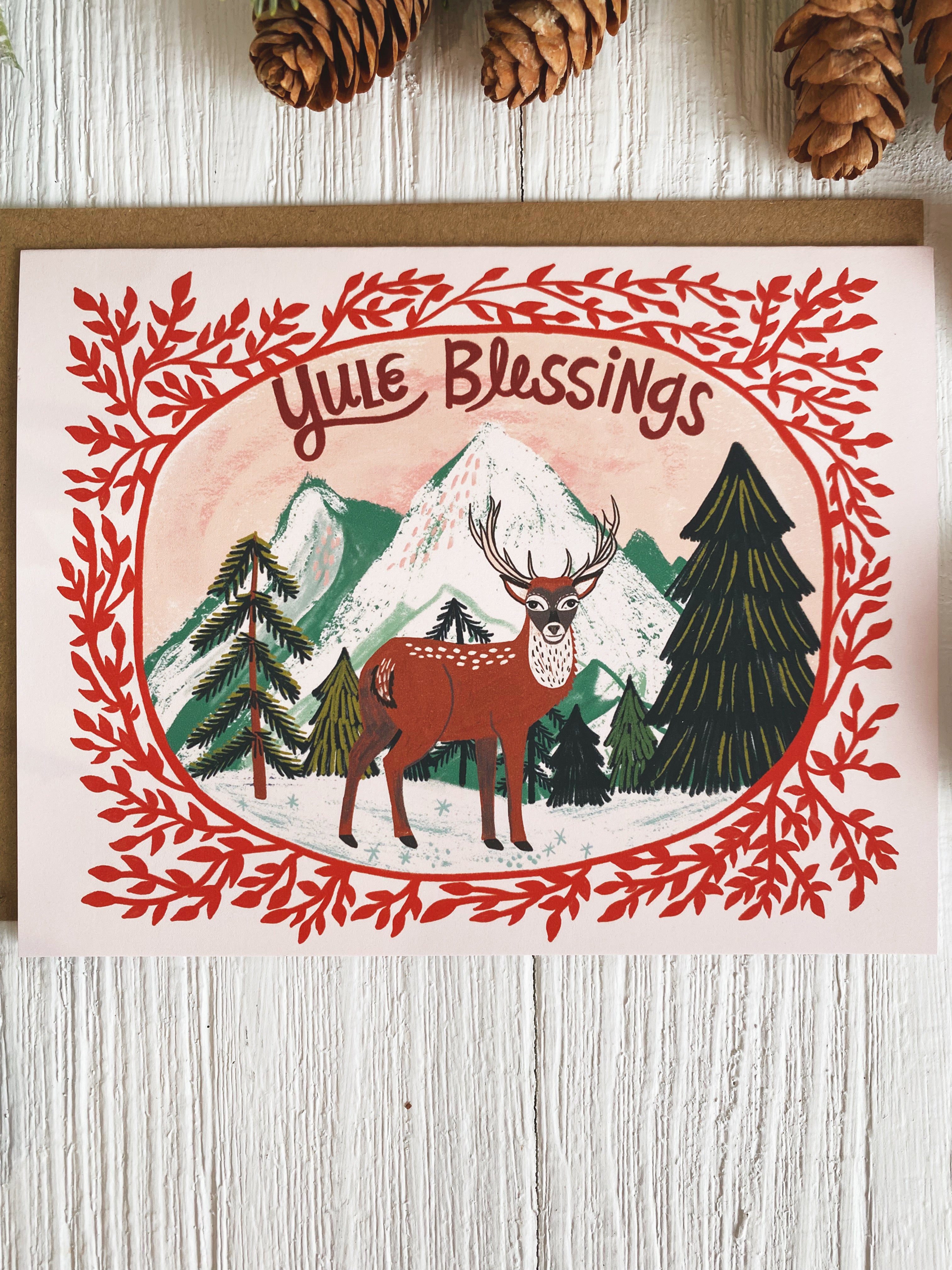 Yule Notecard Set | Yule Blessings