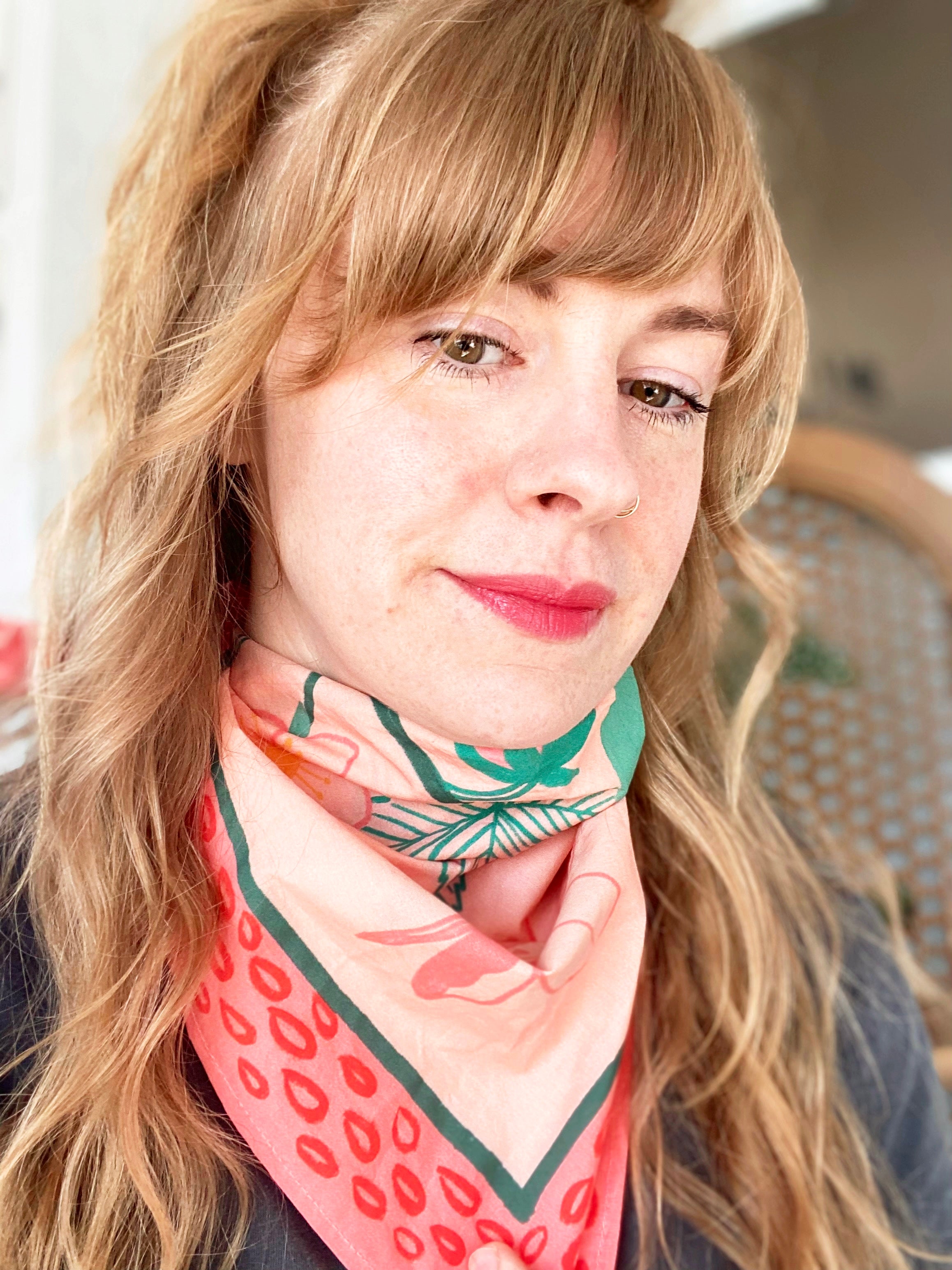 Strawberry Dream Bandana Scarf