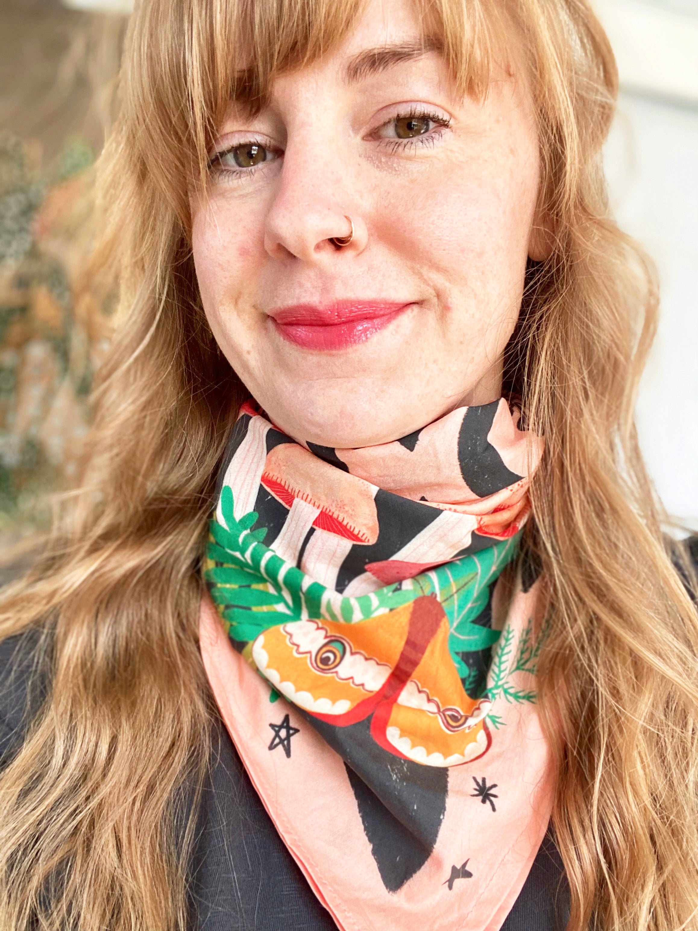 Cosmic Mushrooms Bandana Scarf