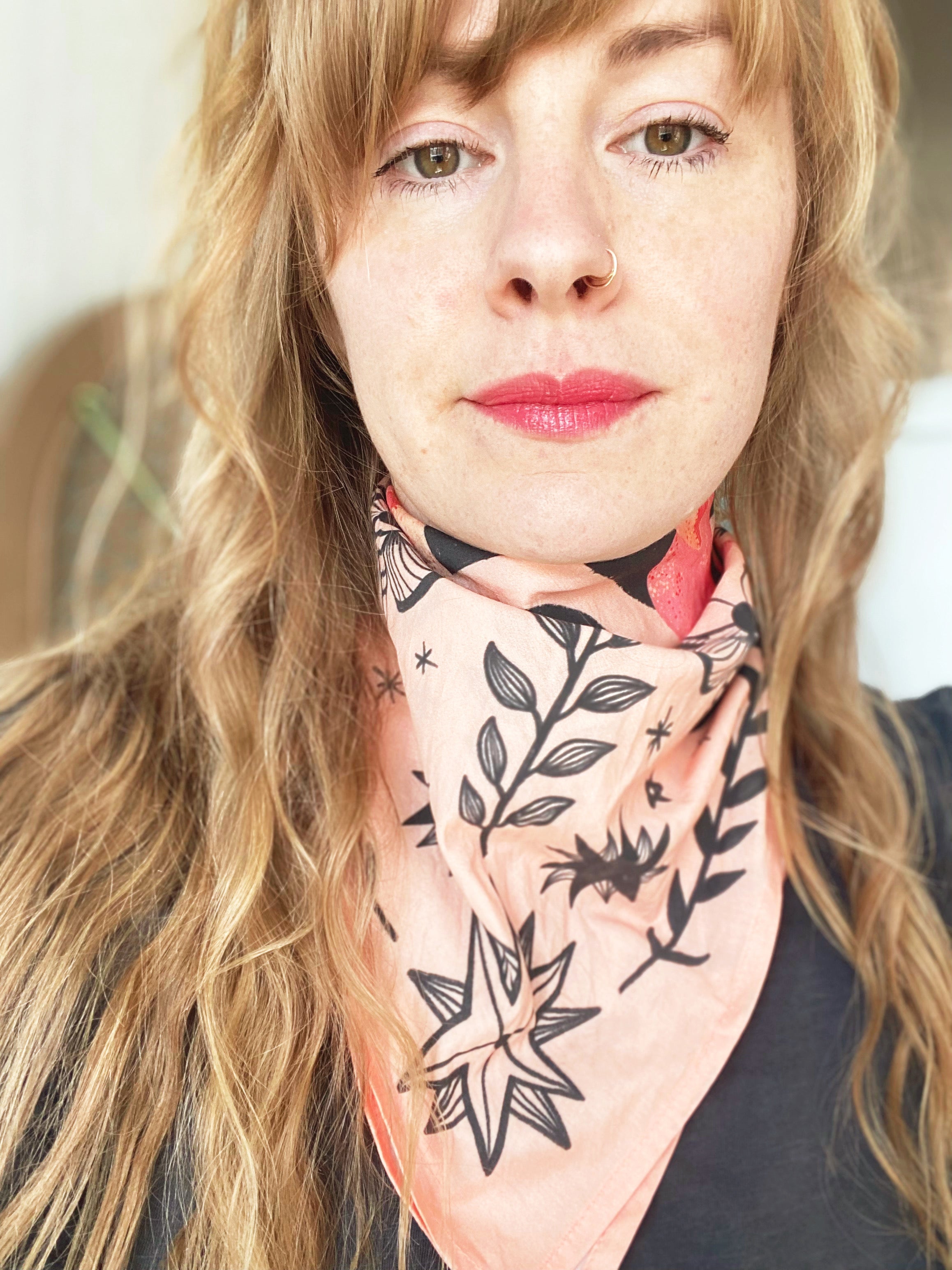 Cosmic Mushrooms Bandana Scarf