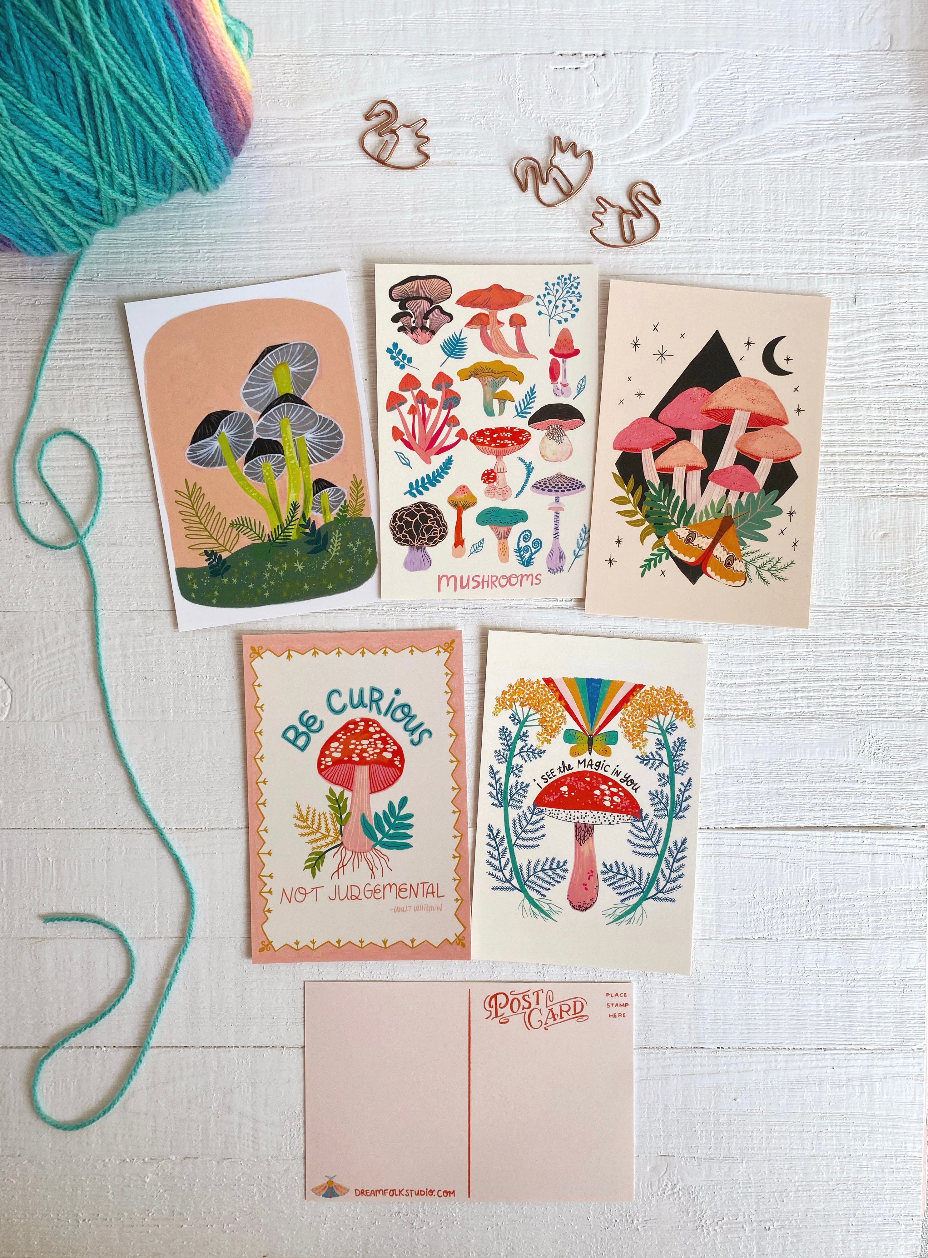 Mushroom Postcard Pack - 10 postcards