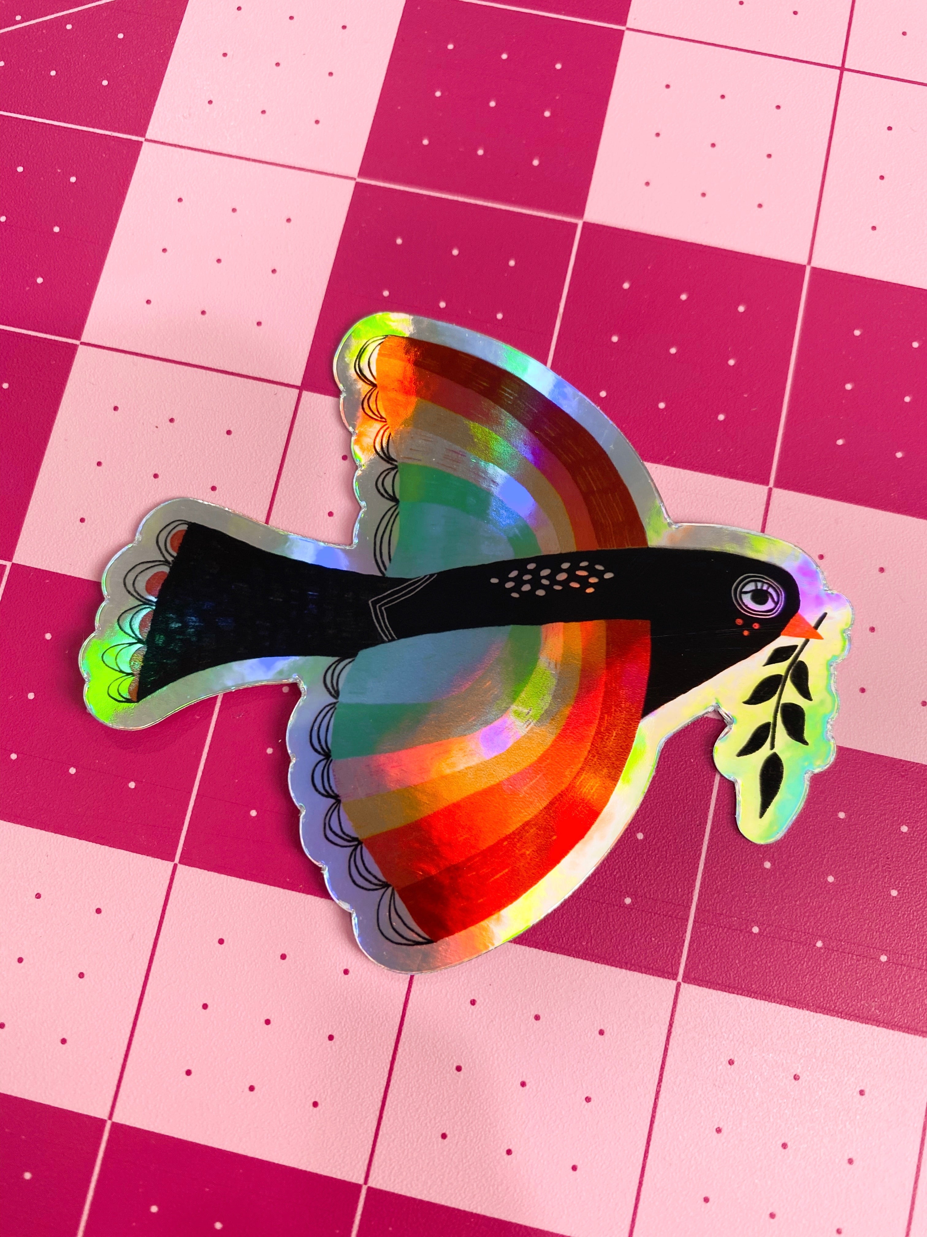 Rainbow Bird Sticker