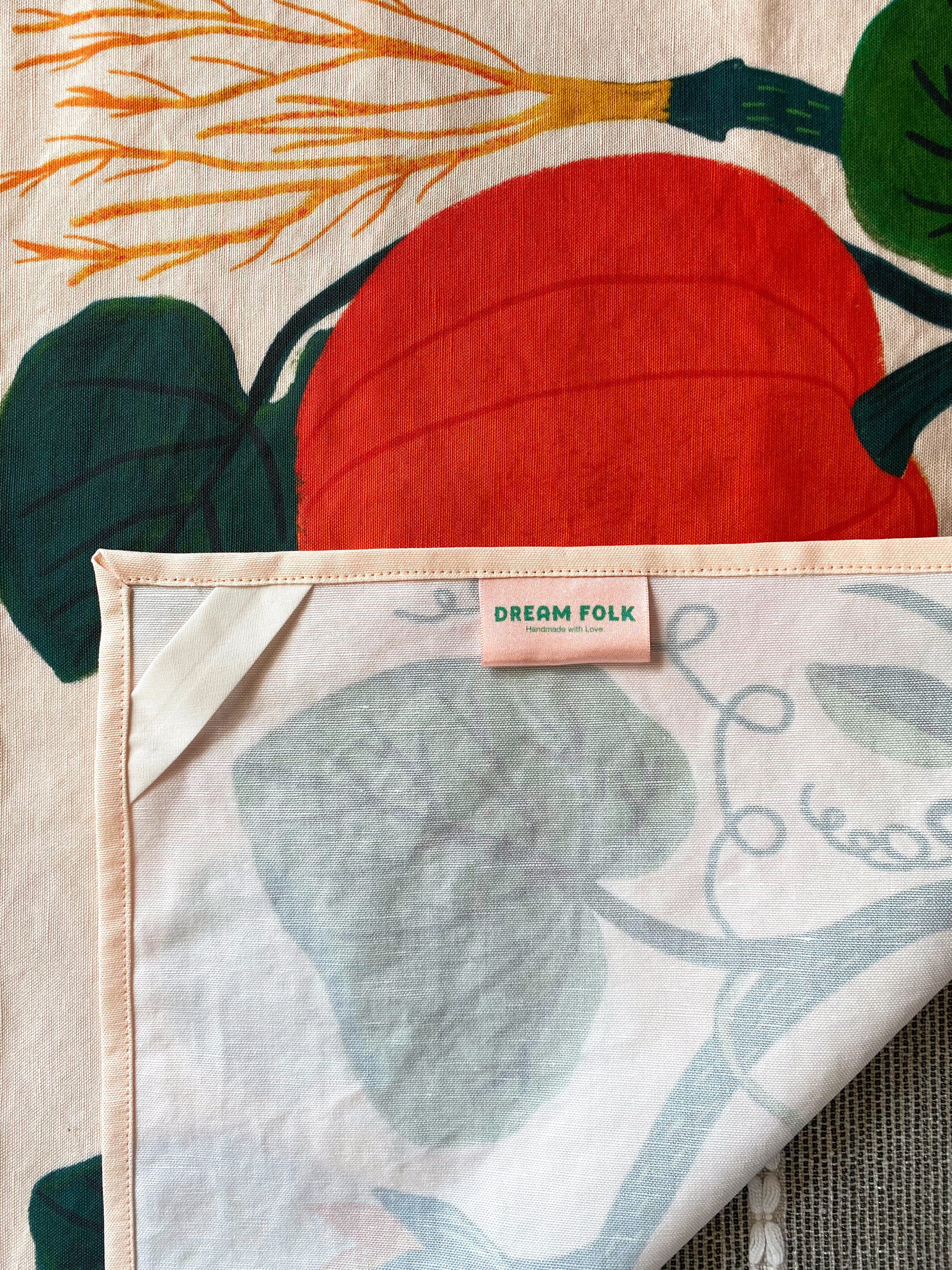 Pumpkin Garden Tea Towel