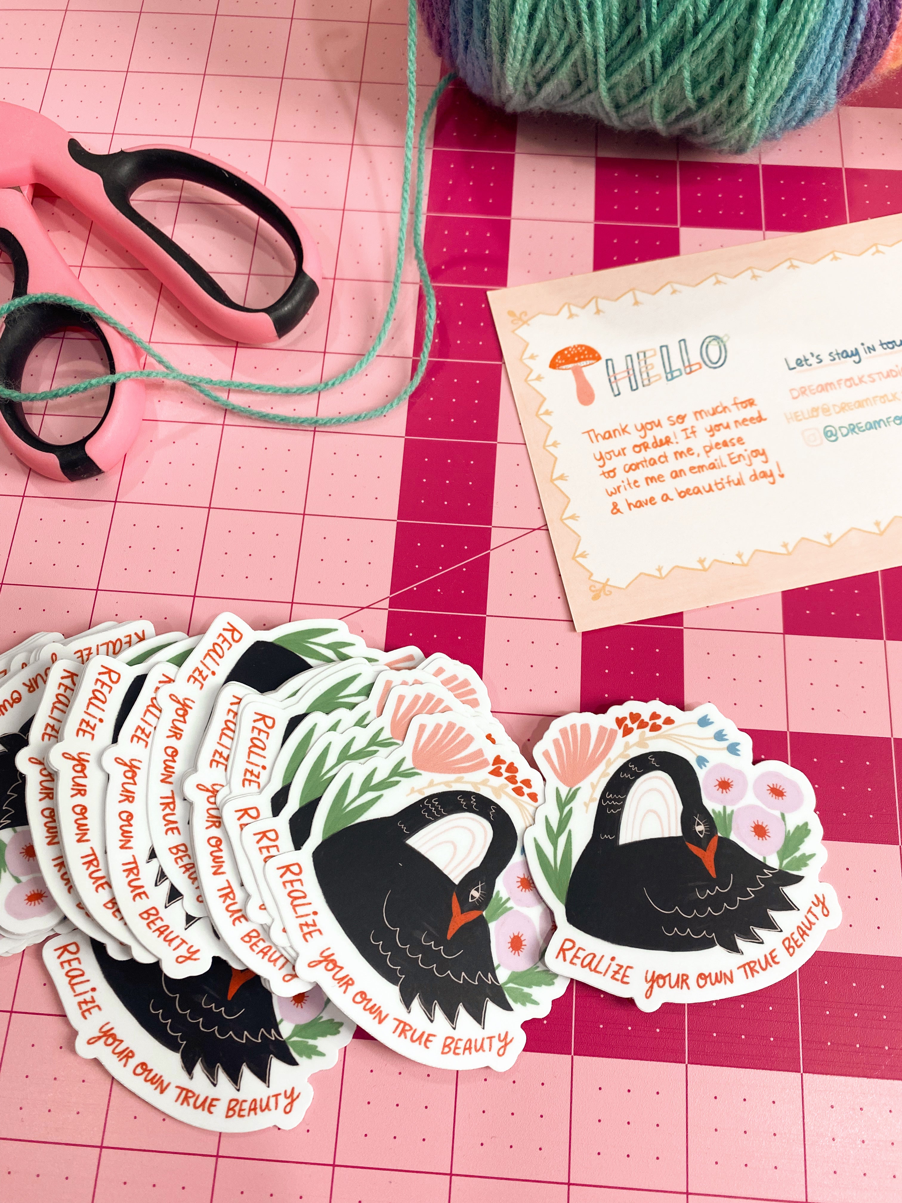 Realize Your Own True Beauty Sticker