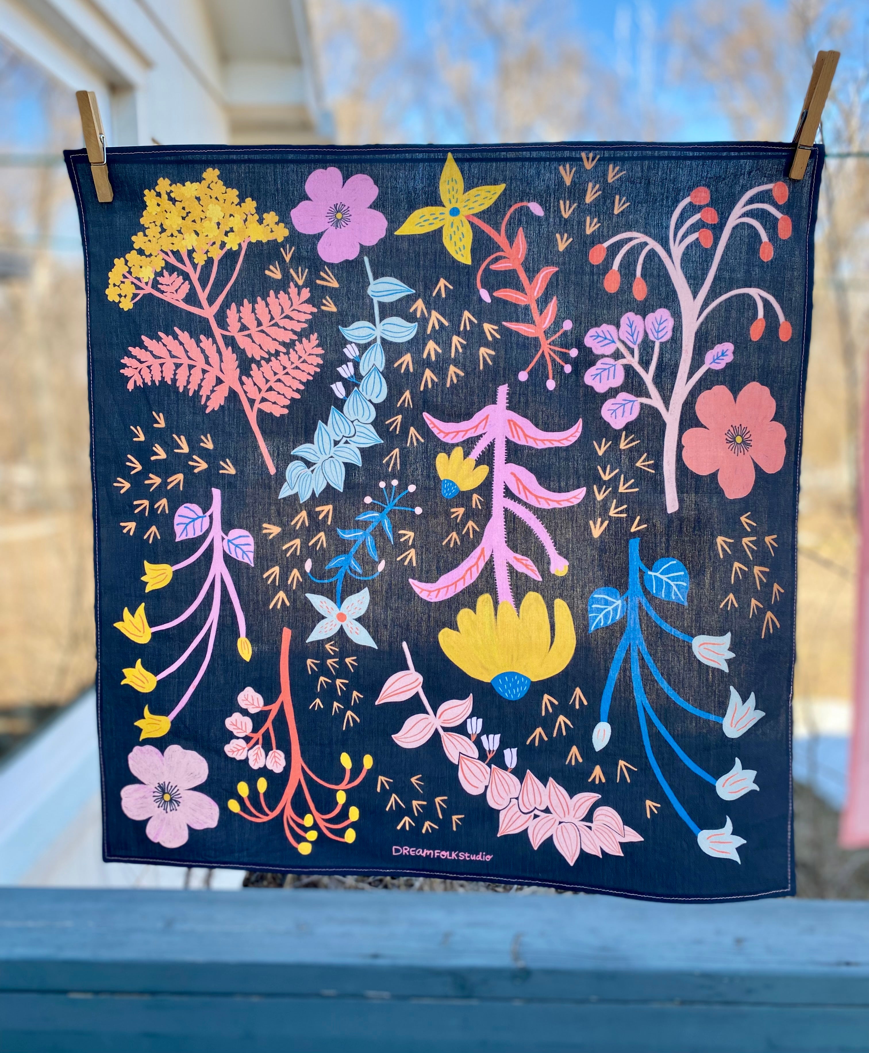 Super Blooms Bandana Scarf