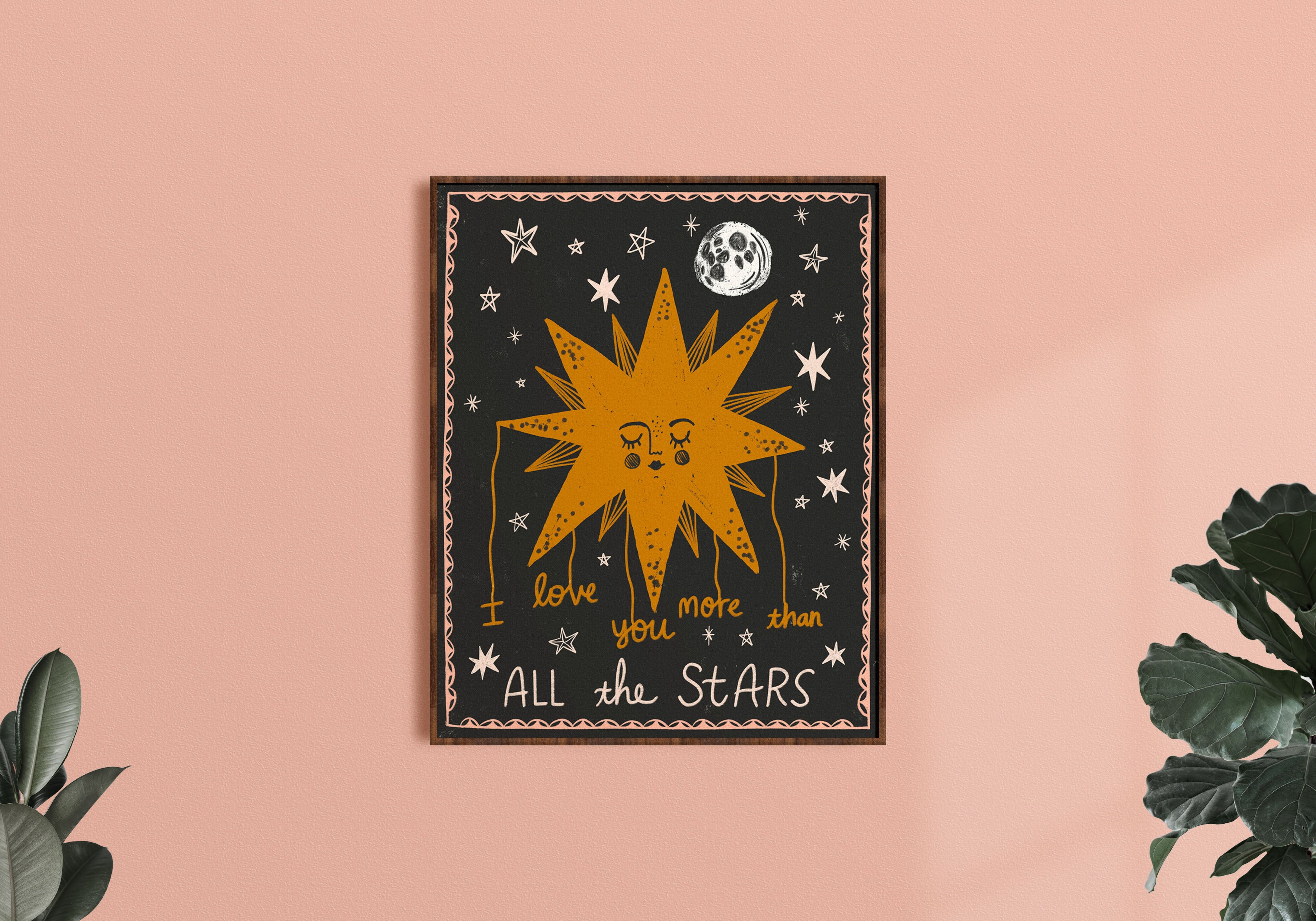 I Love You More than All the Stars - Art Print