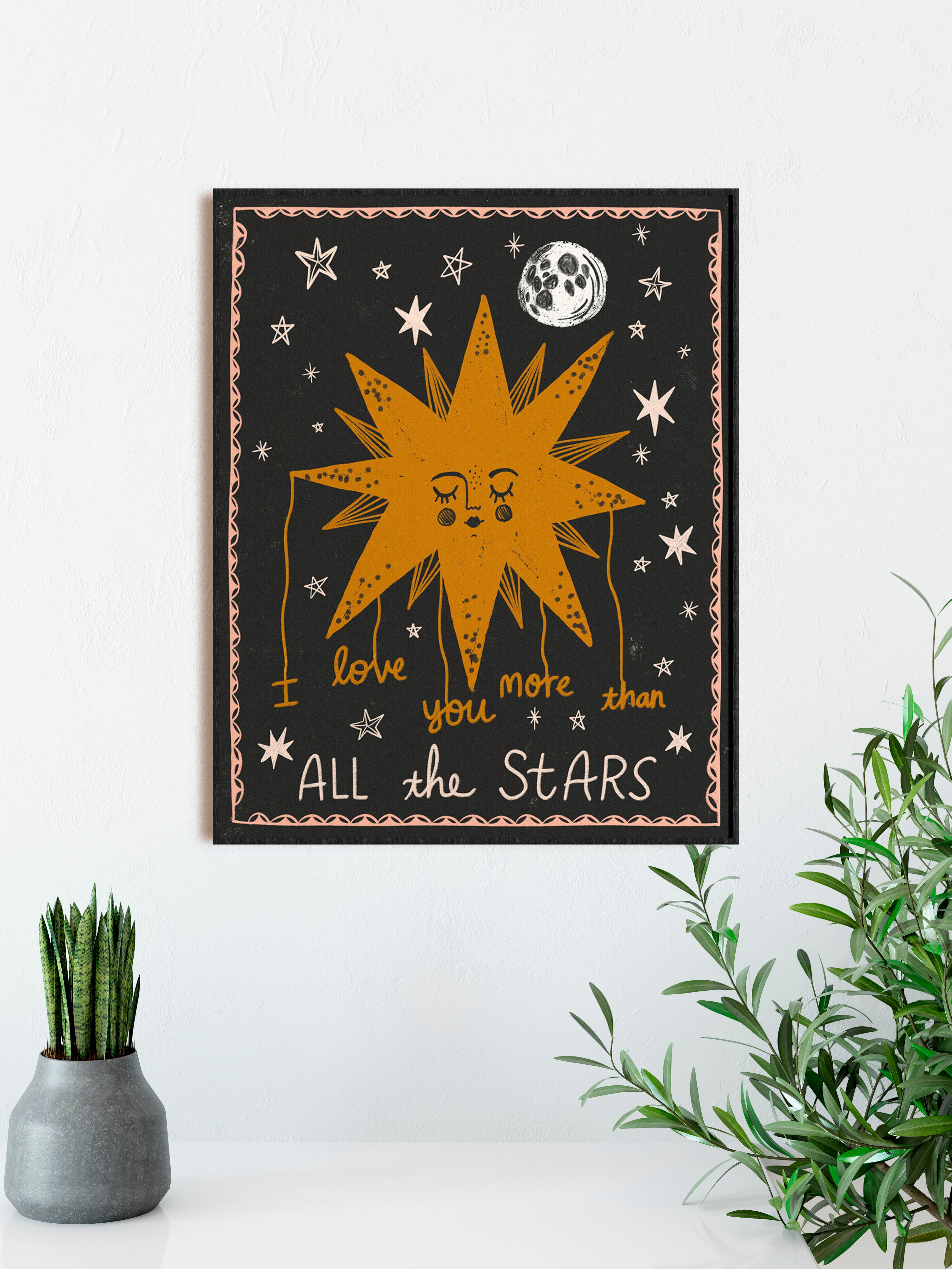 I Love You More than All the Stars - Art Print
