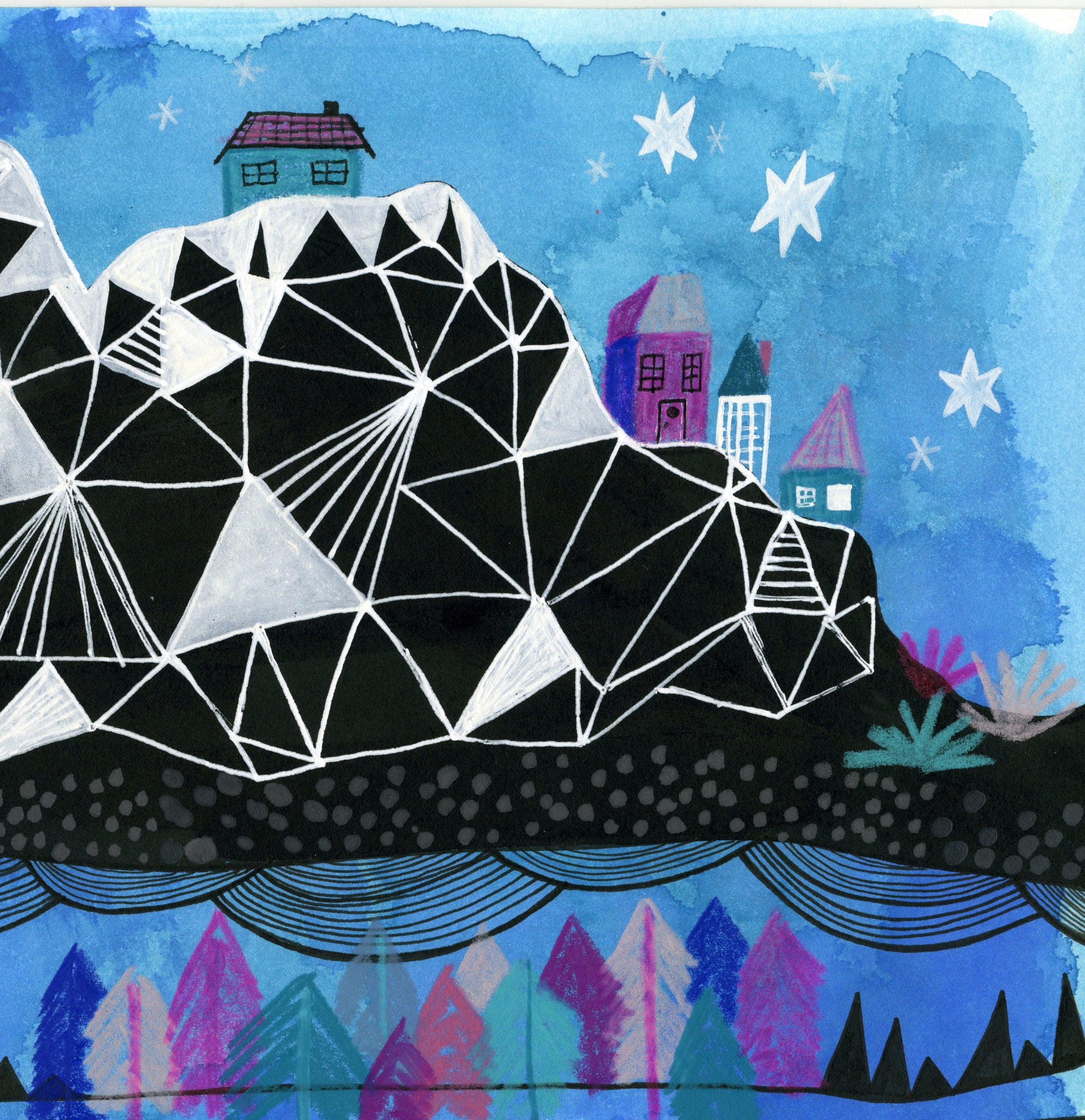 Magic Mountain - Art Print