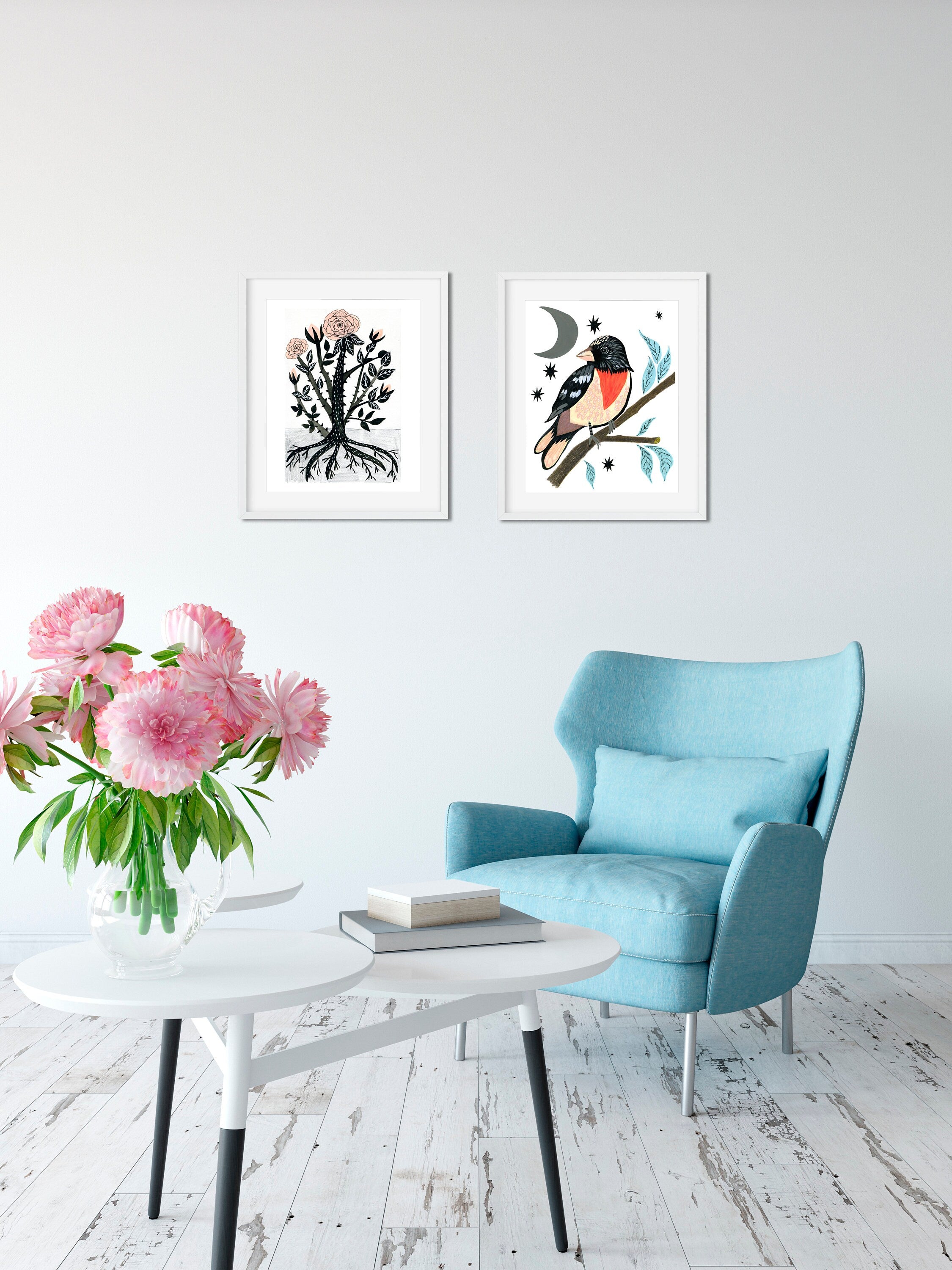 Rose Breasted Grosbeak - Art Print