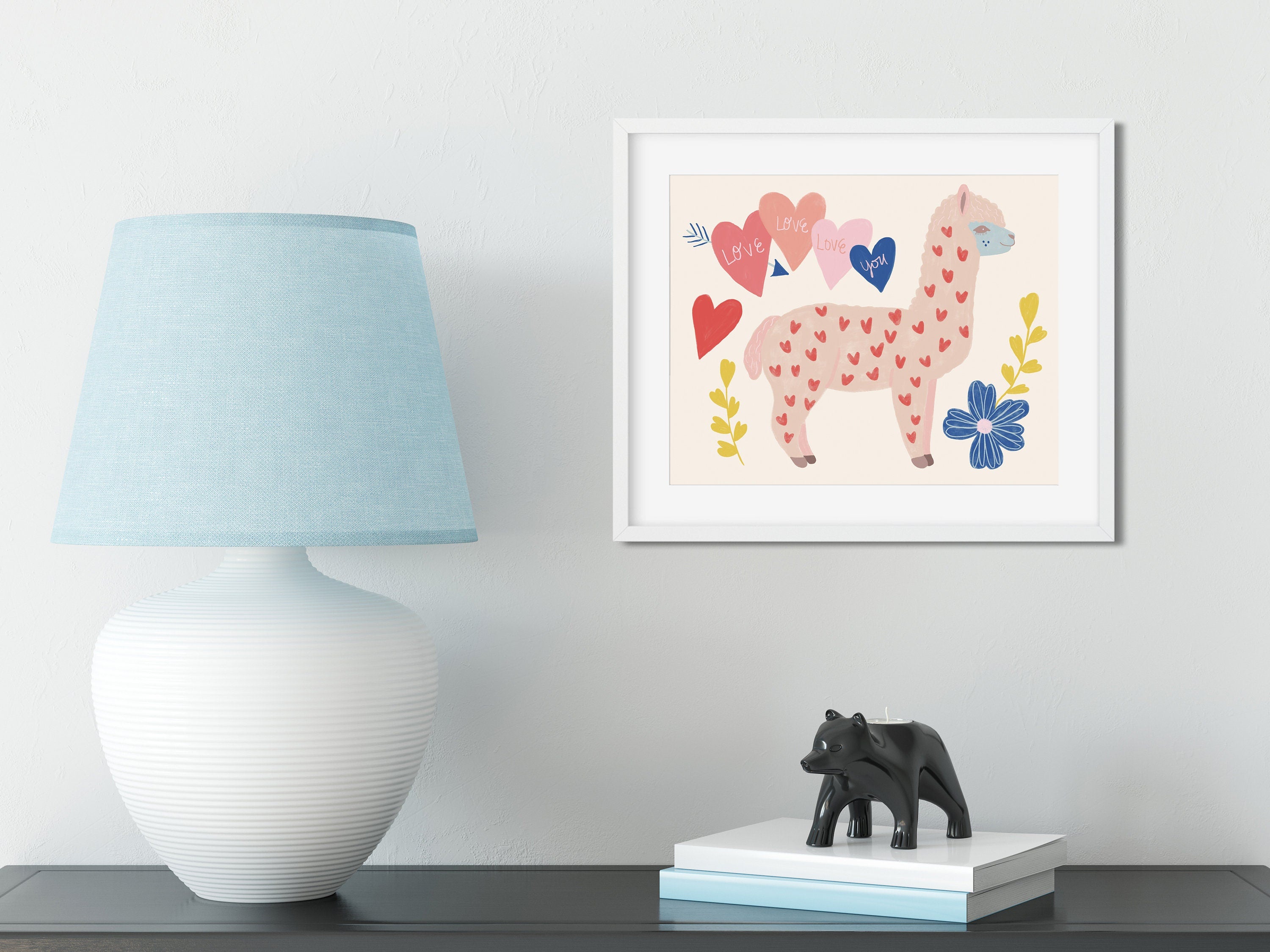 Llama Love - Art Print