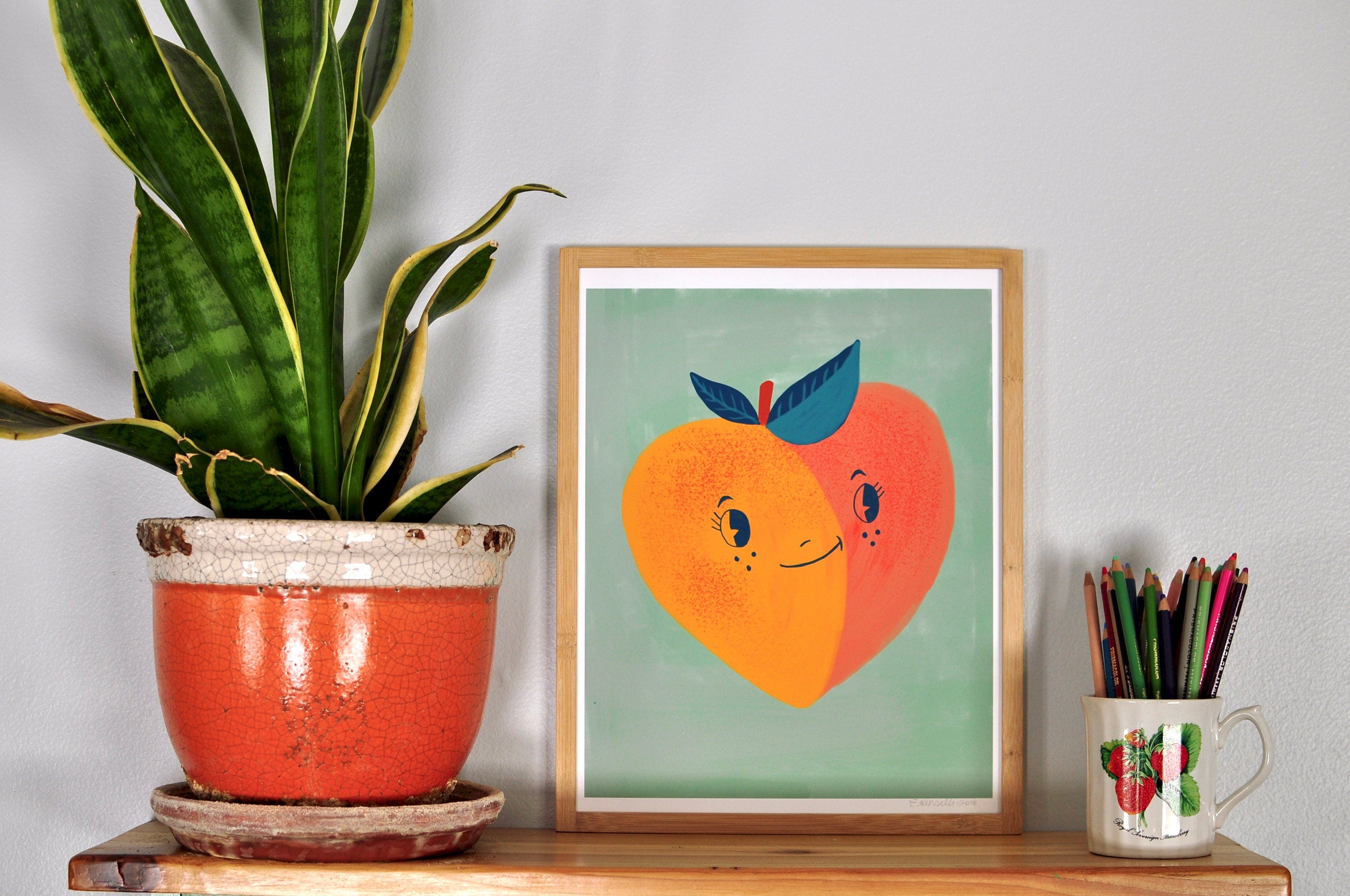Peachy Keen - Art Print