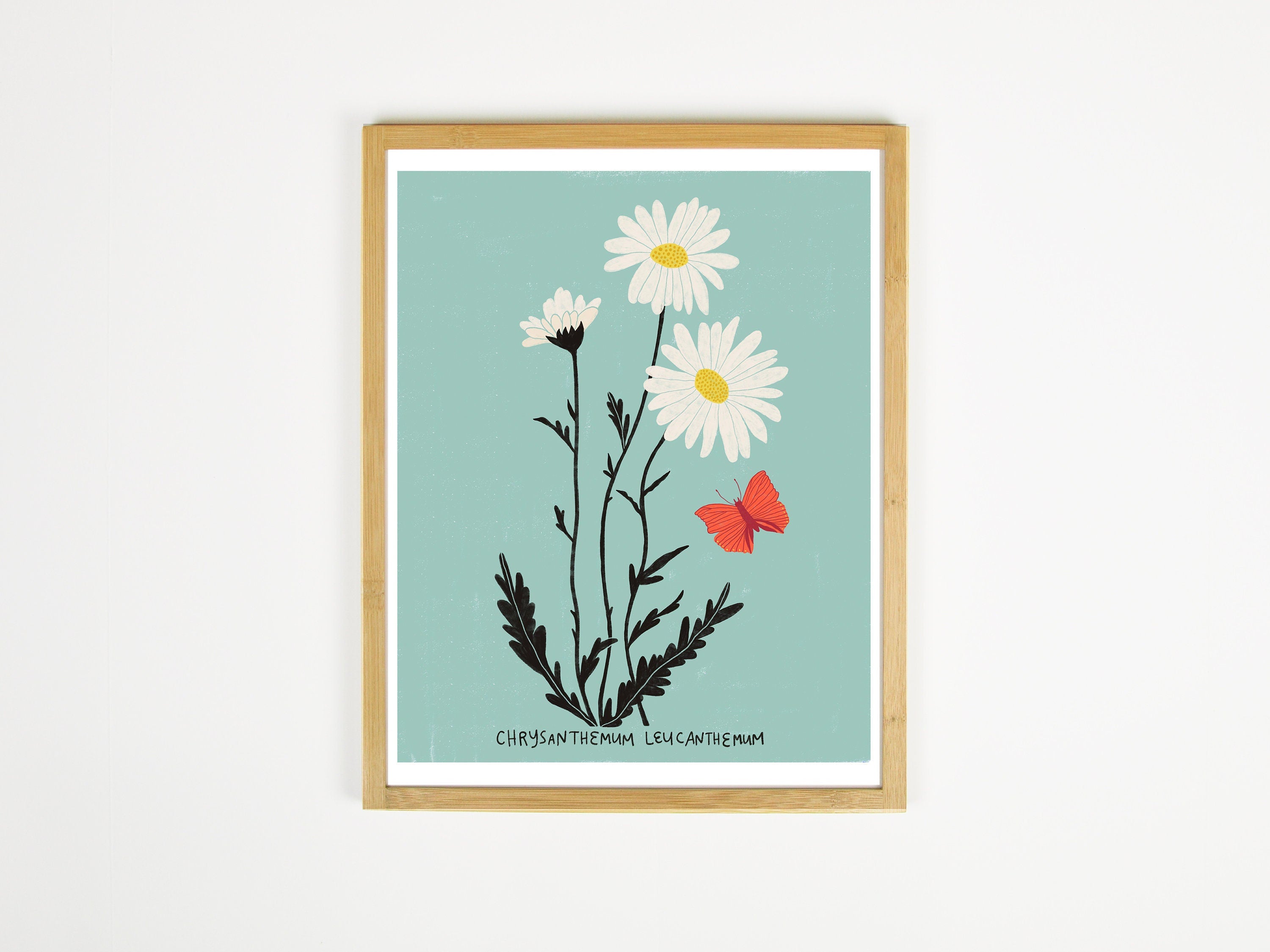 Daisies in Blue - Art Print