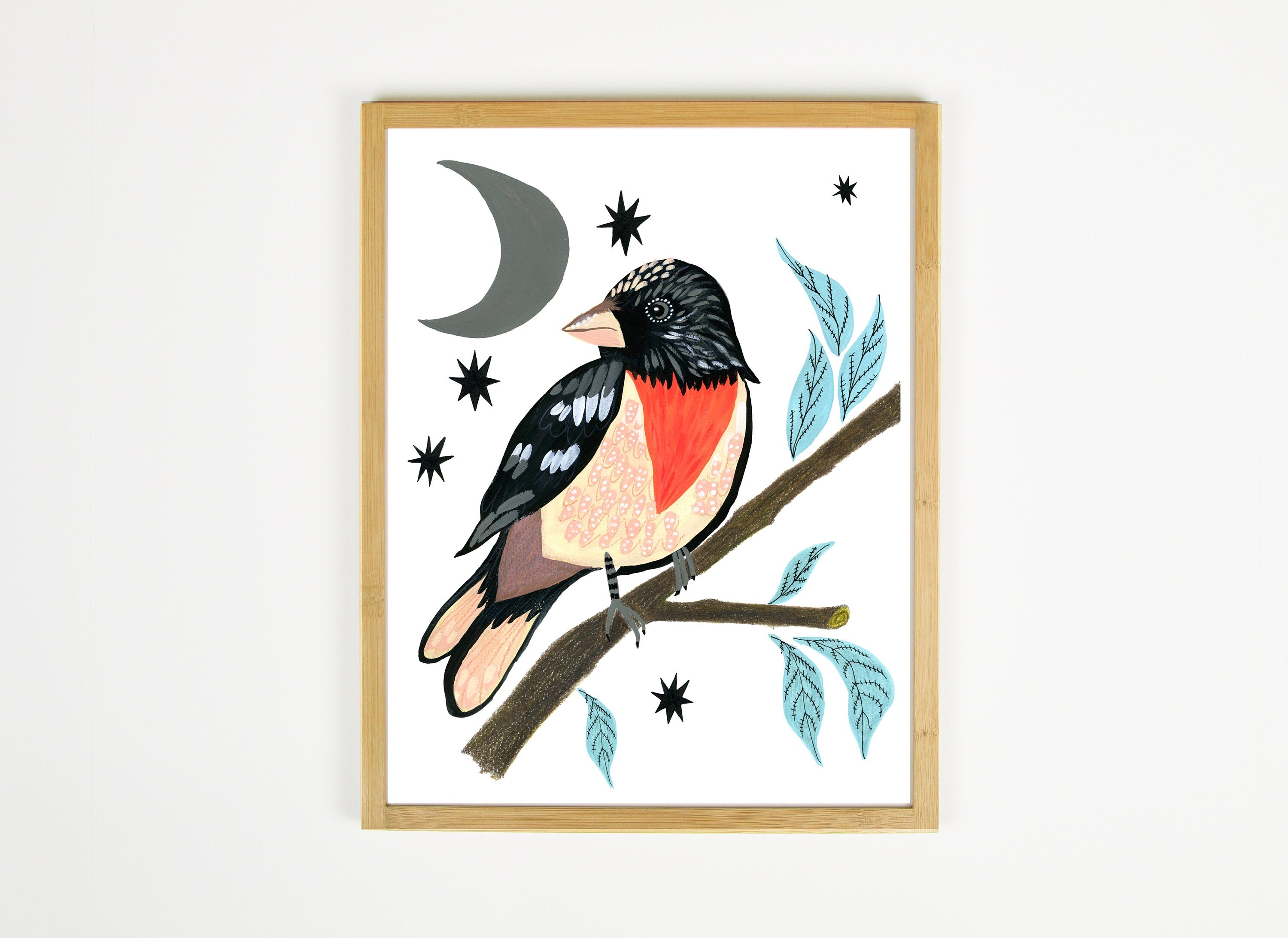 Rose Breasted Grosbeak - Art Print