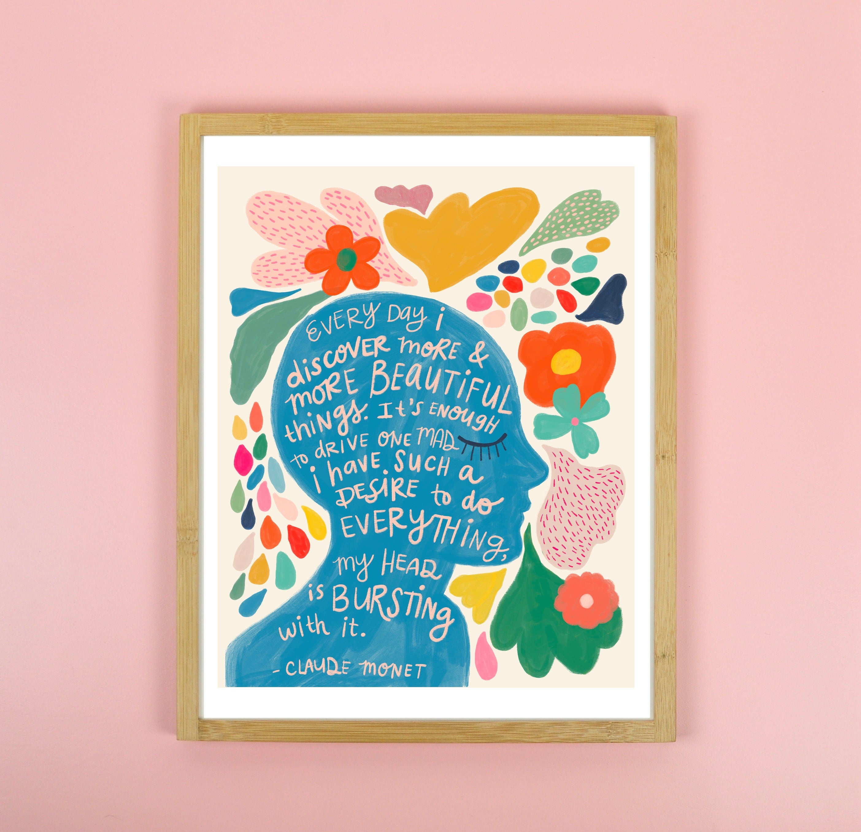 Monet Quote - Art Print