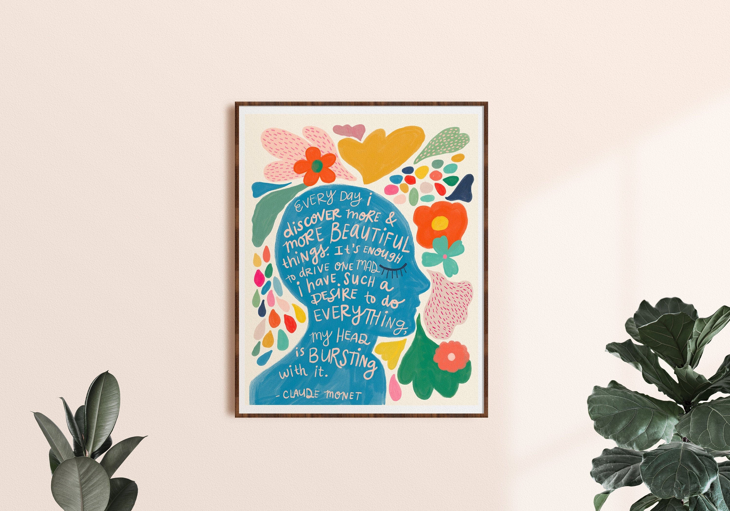 Monet Quote - Art Print