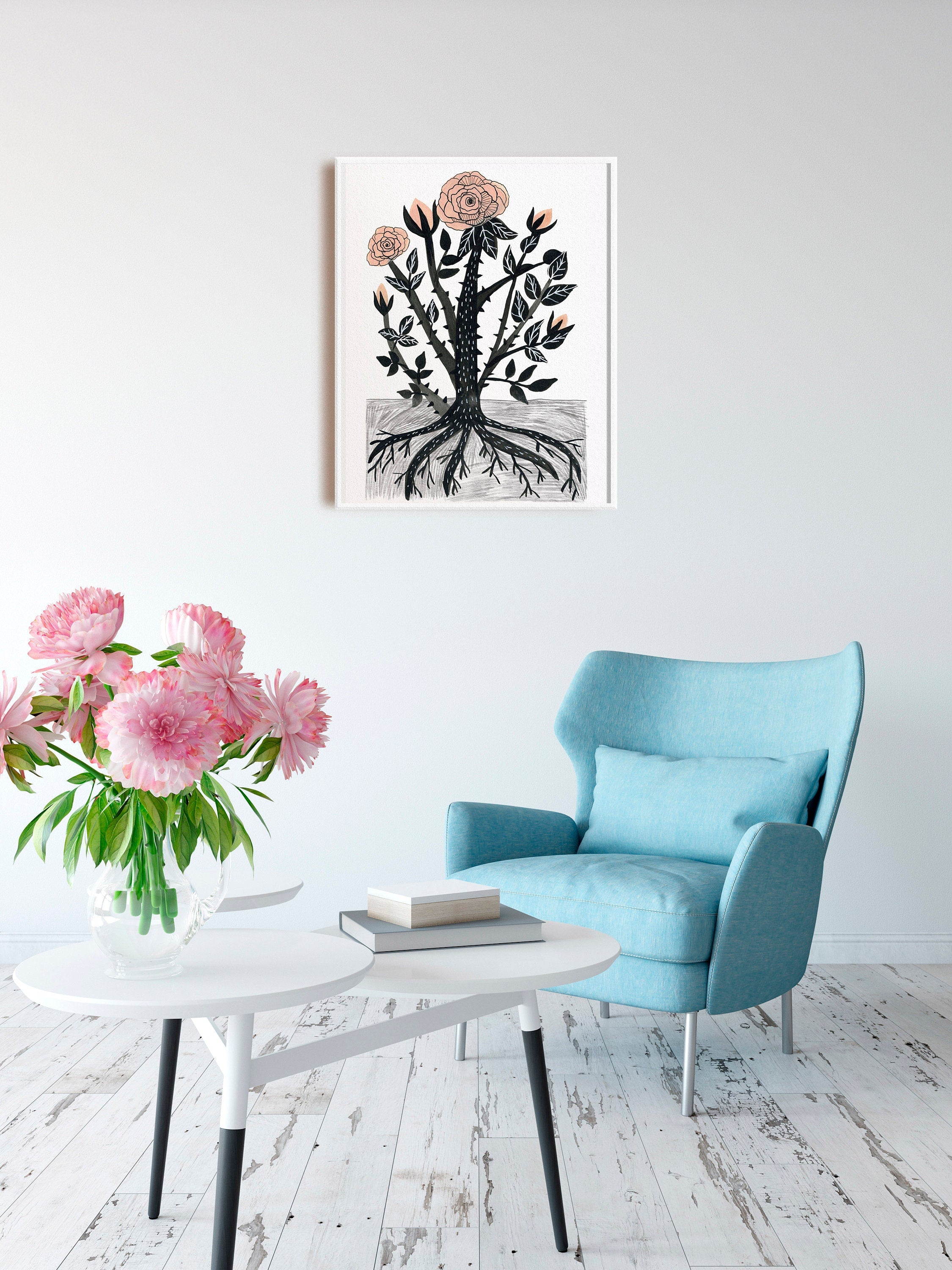 Pink Rose - Art Print