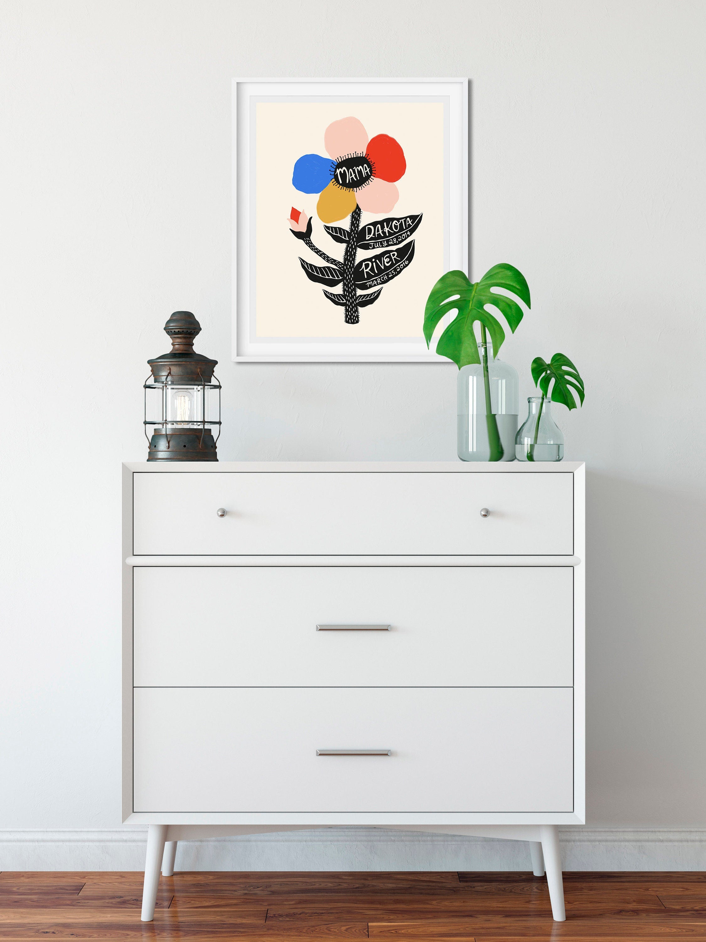 Mama Flower - Personalized Art Print