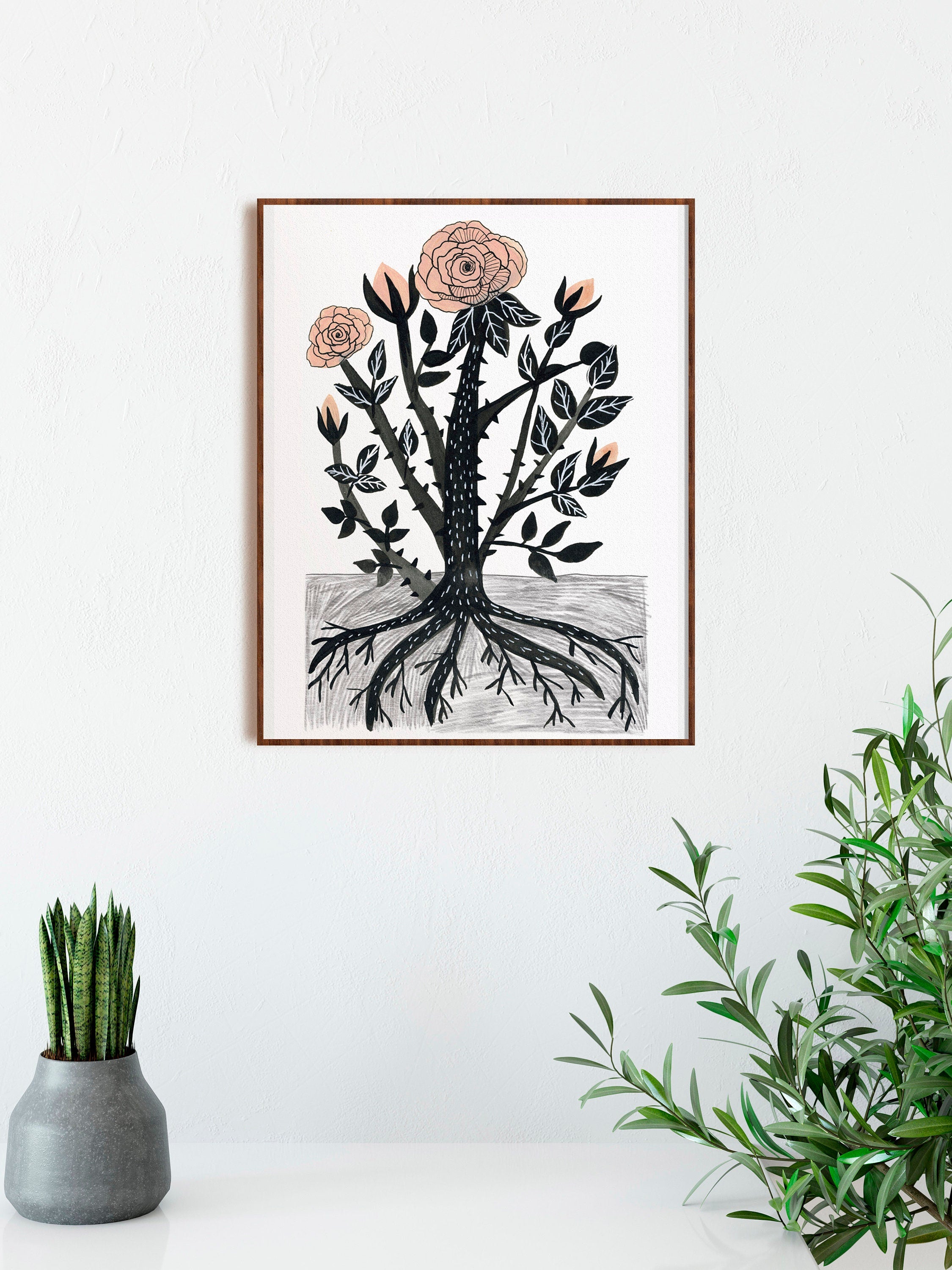 Pink Rose - Art Print